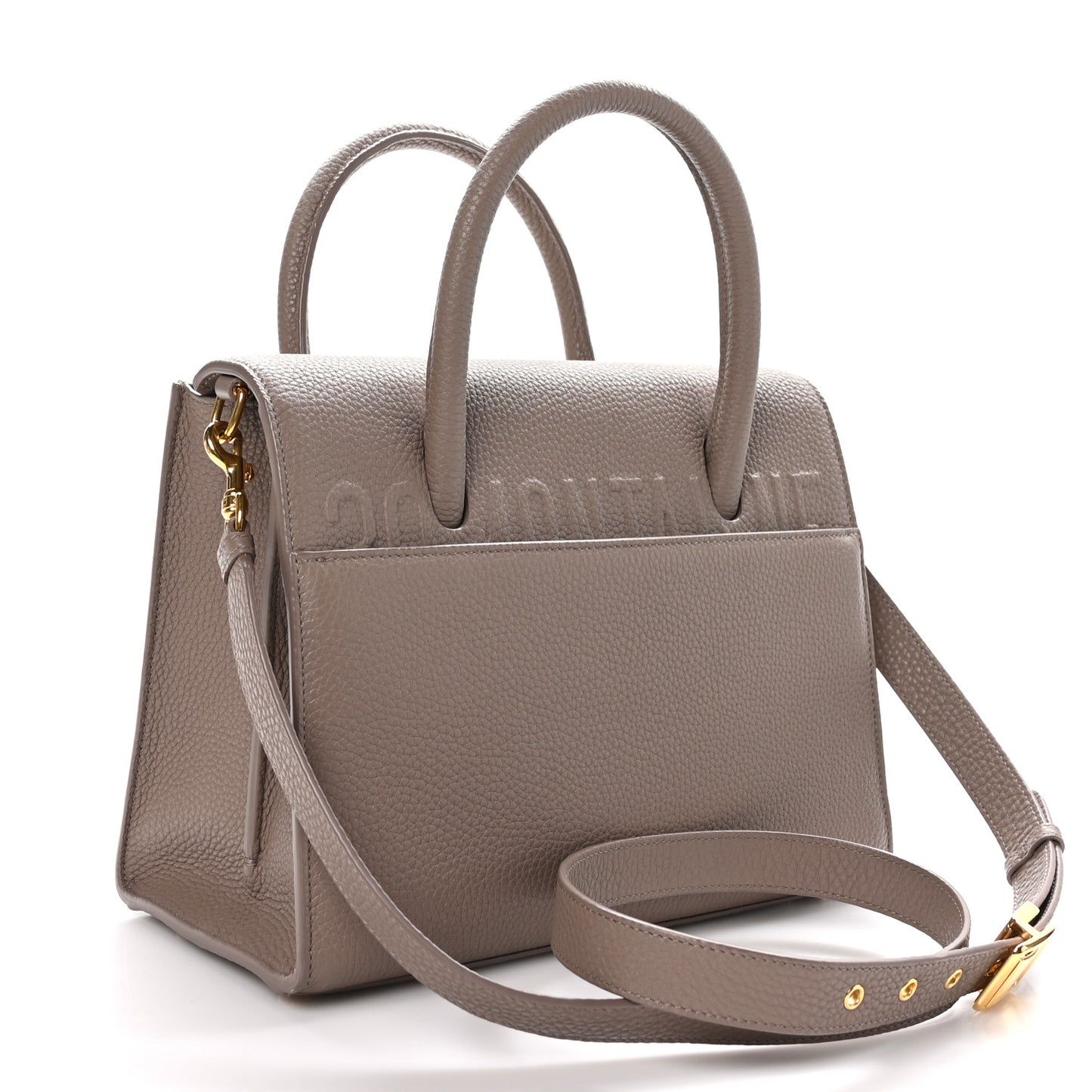 Grained Calfskin Medium St. Honore Tote Beige