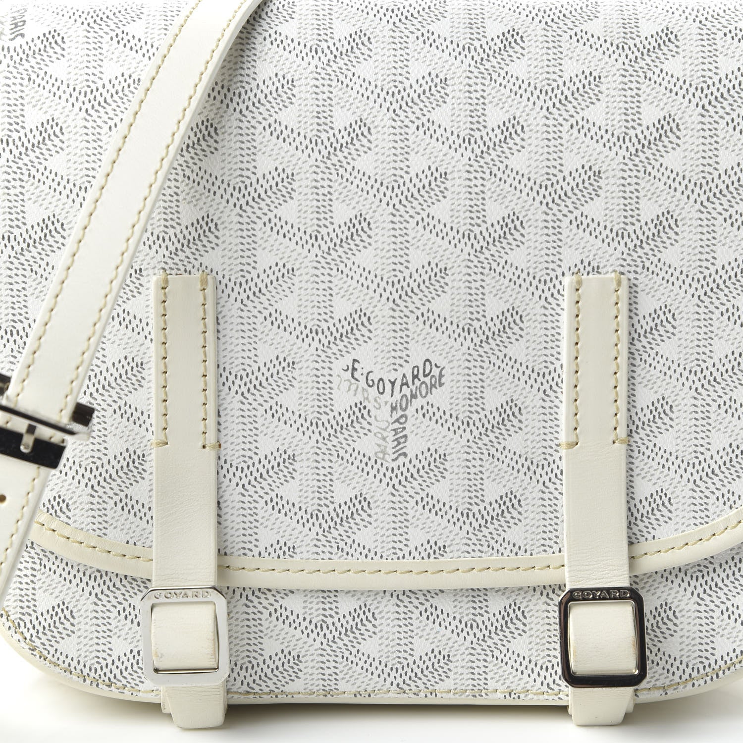 Goyard Goyardine Belvedere PM Messenger Bag White 9 of 9