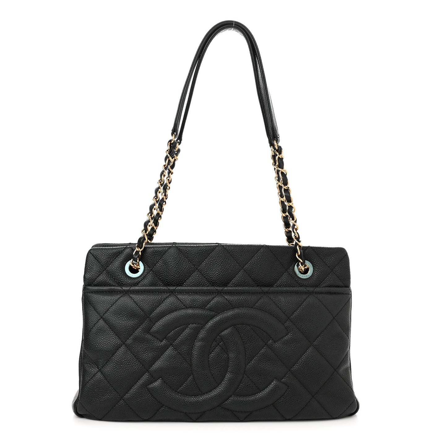 Caviar Quilted CC Timeless Soft Tote Black