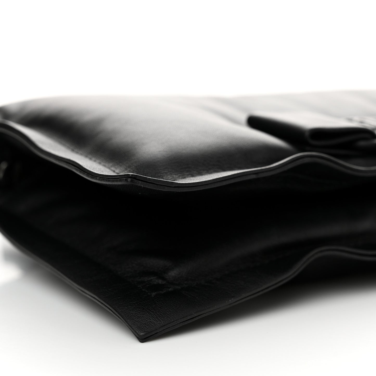 Calfskin Mini Viva Bow Shoulder Bag Black
