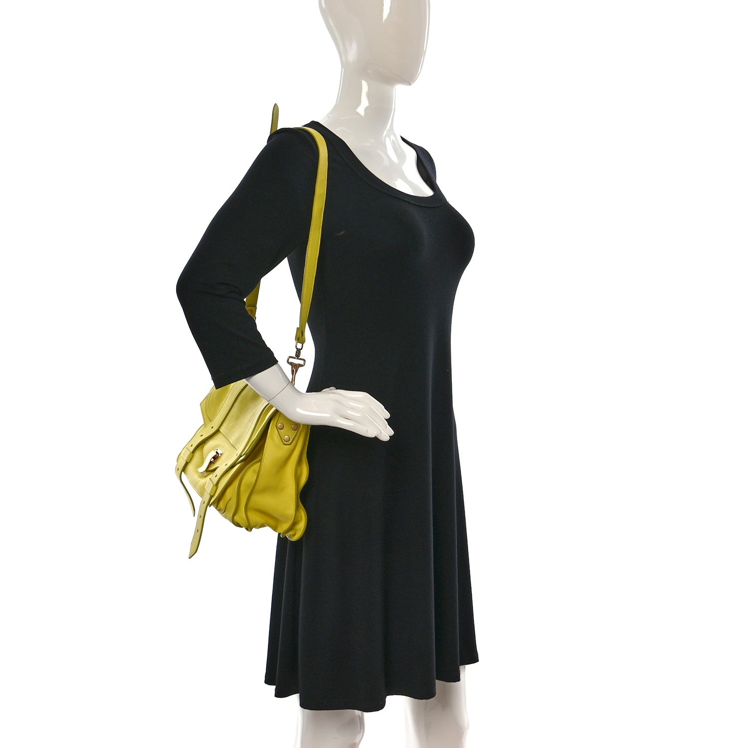 Proenza Schouler Lambskin Medium PS1 Satchel Citron 2 of 19