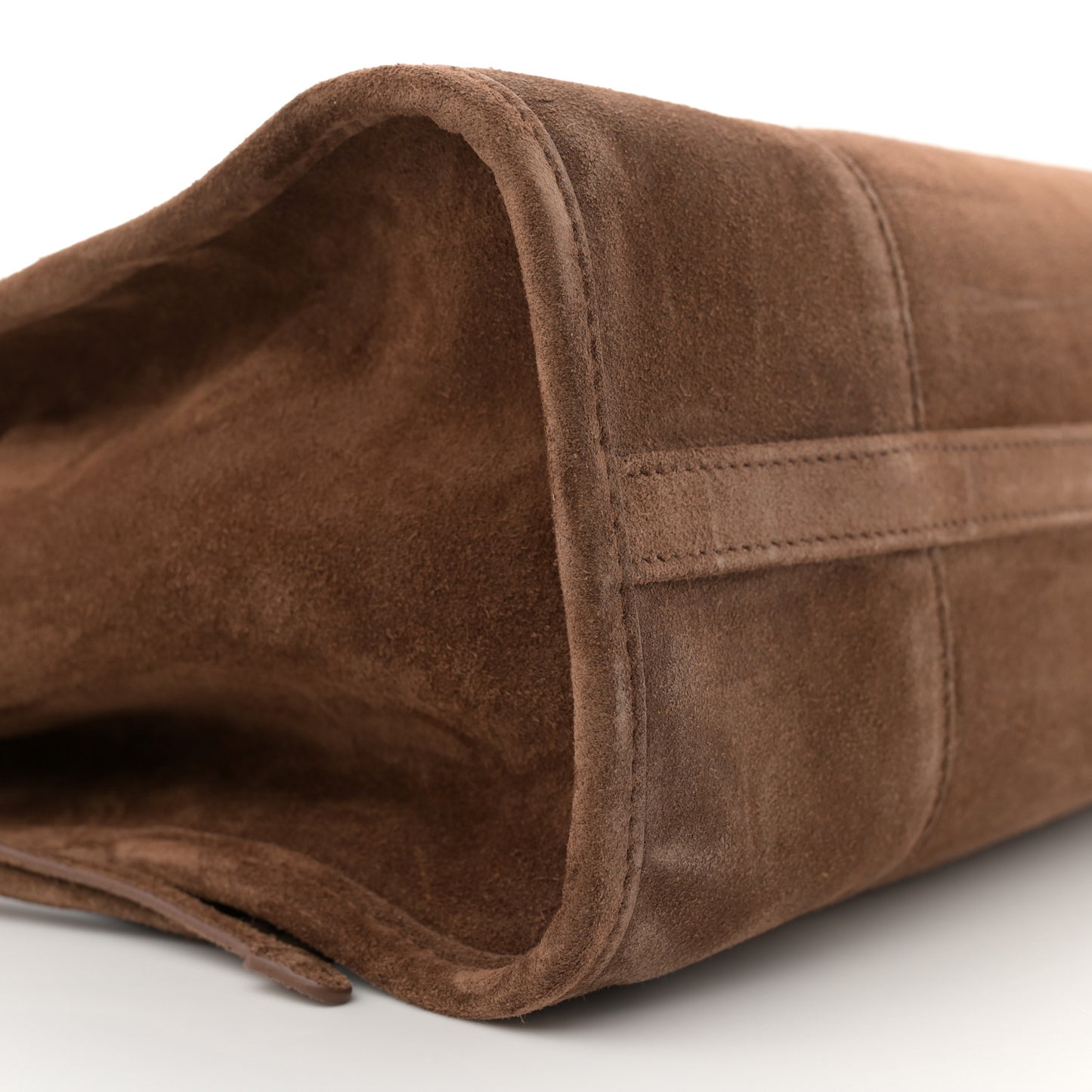 Suede Large Bonnie Shoulder Bag Cocoa Brown