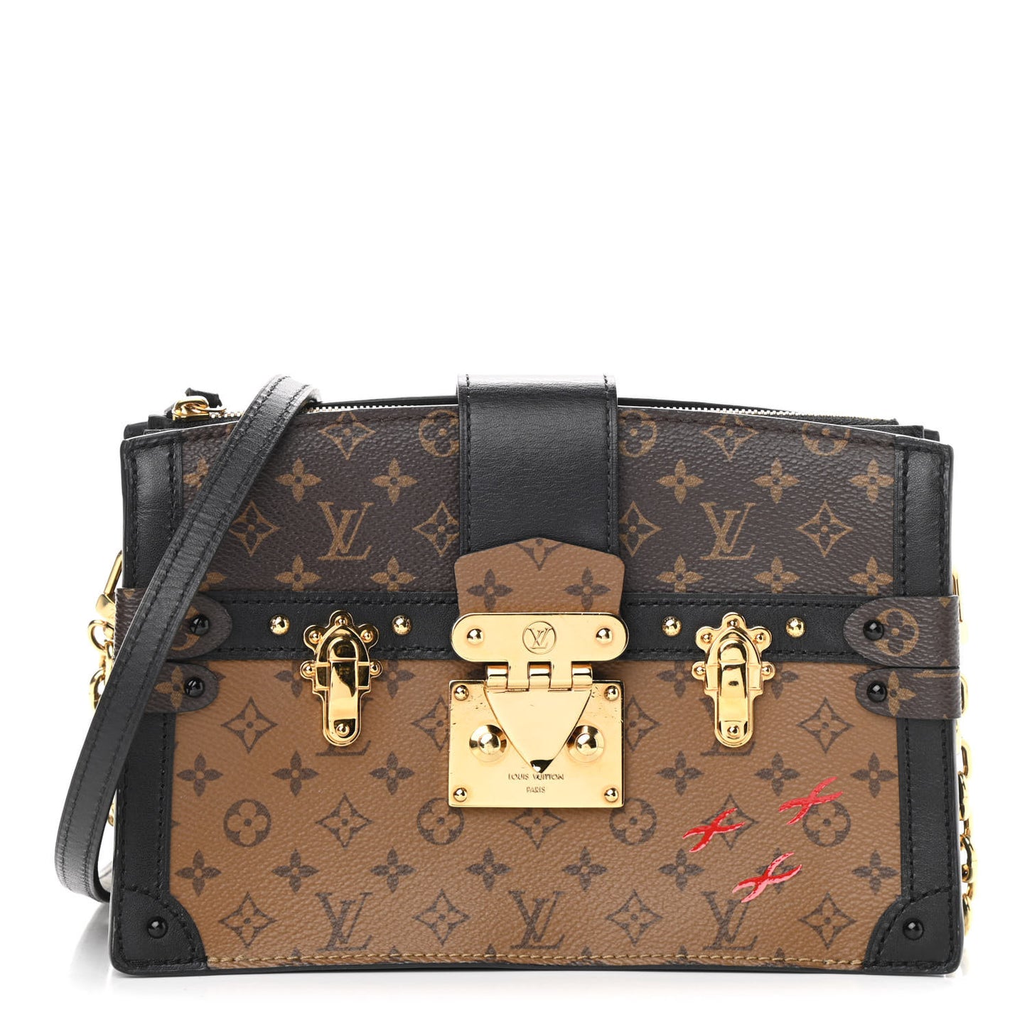 Reverse Monogram Trunk Clutch
