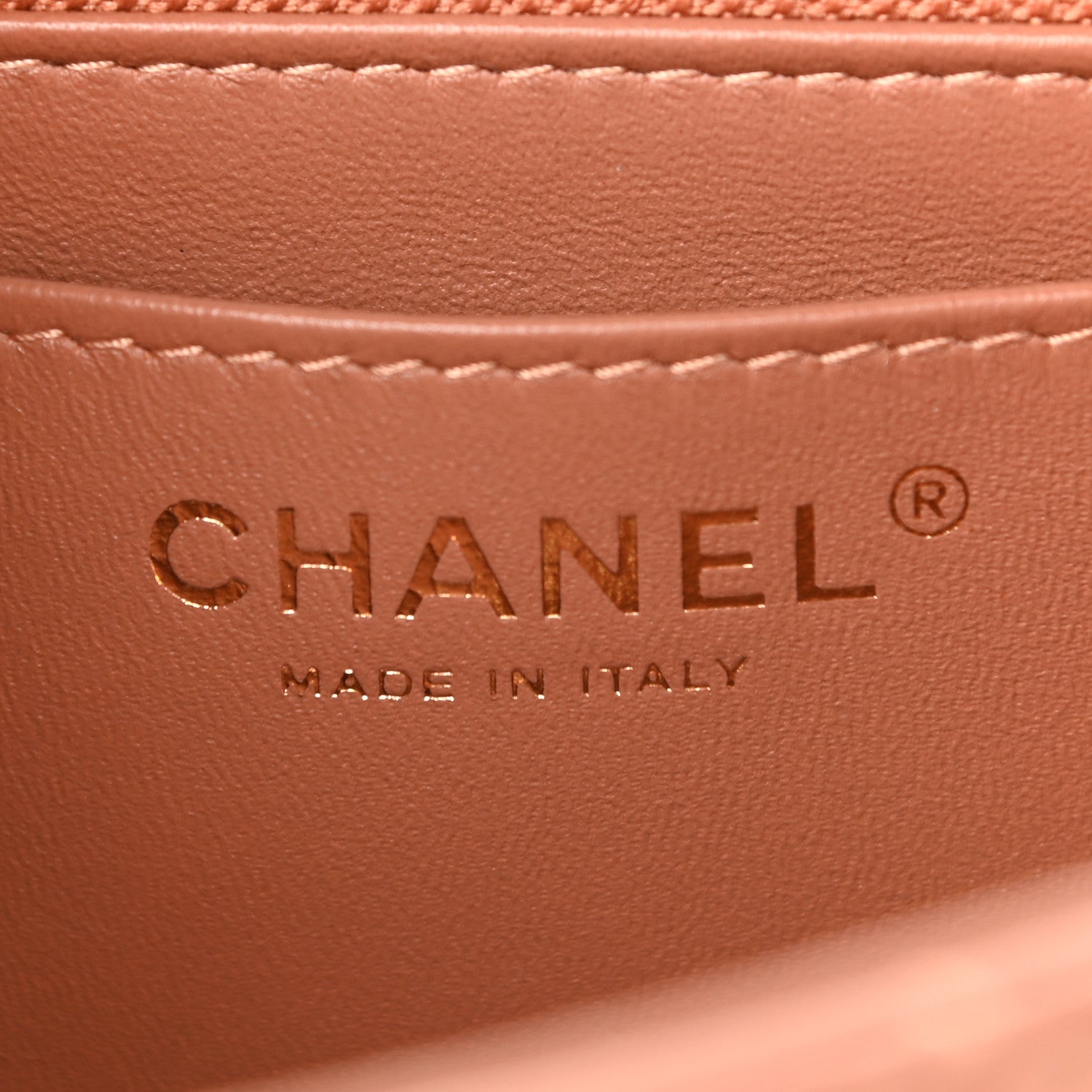 Chanel Lambskin Quilted Mini Rectangular Flap Brown 6 of 10