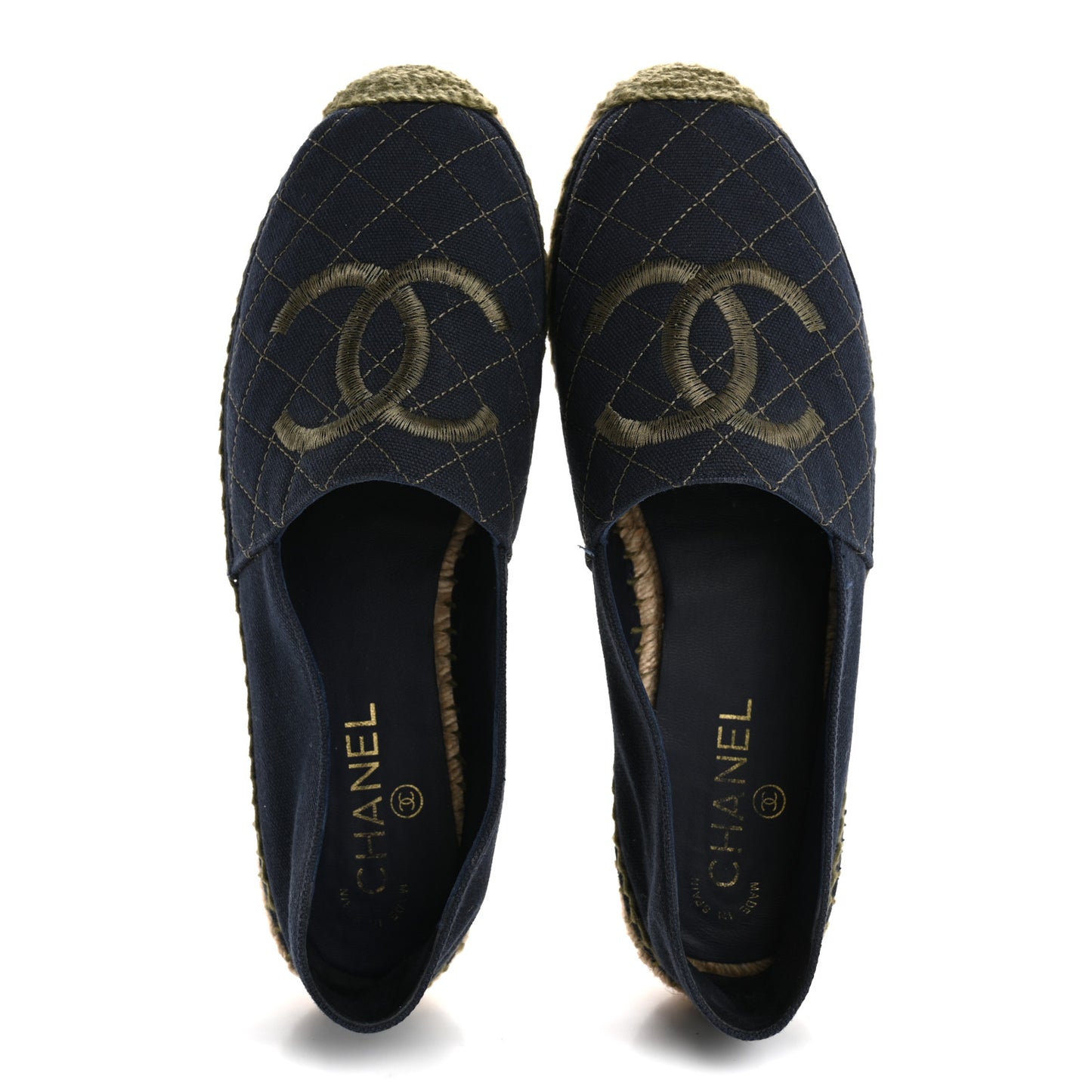 Fabric Biarritz CC Espadrilles 41 Blue Green