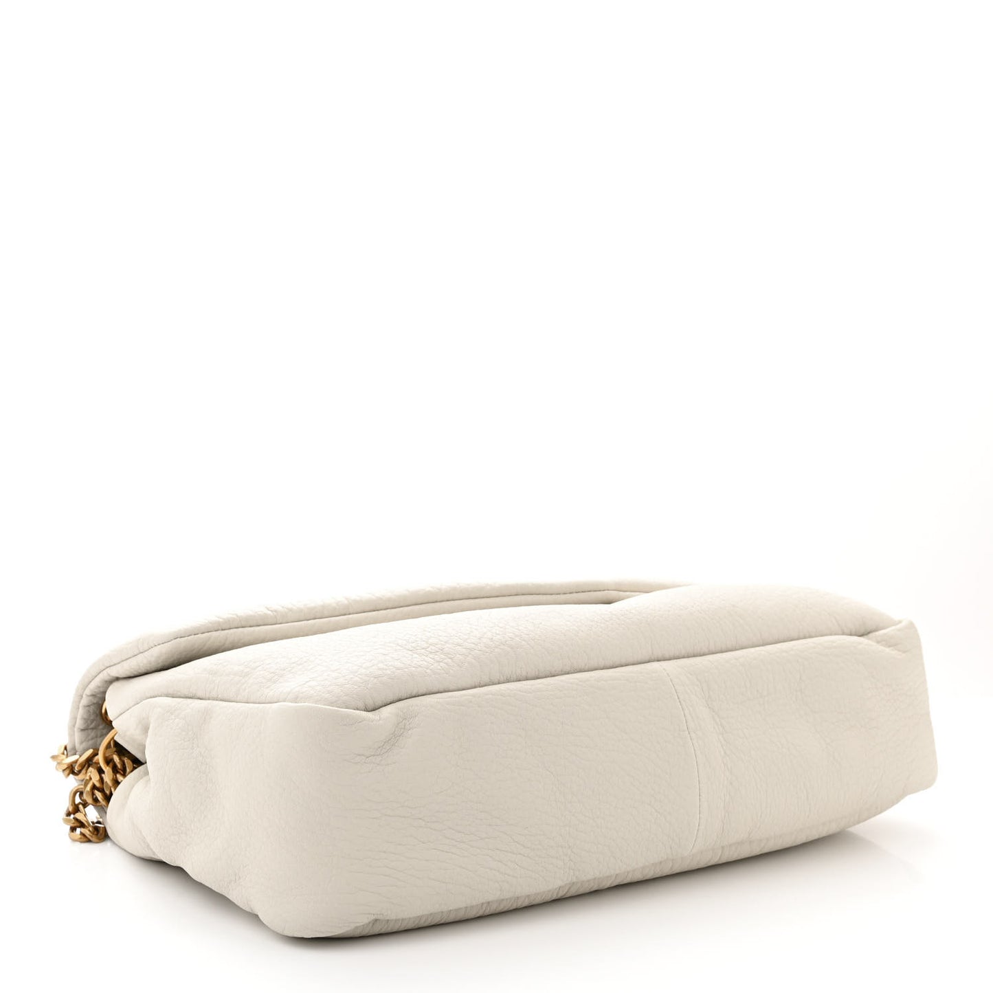 Grained Lambskin Large Calypso Blanc Vintage