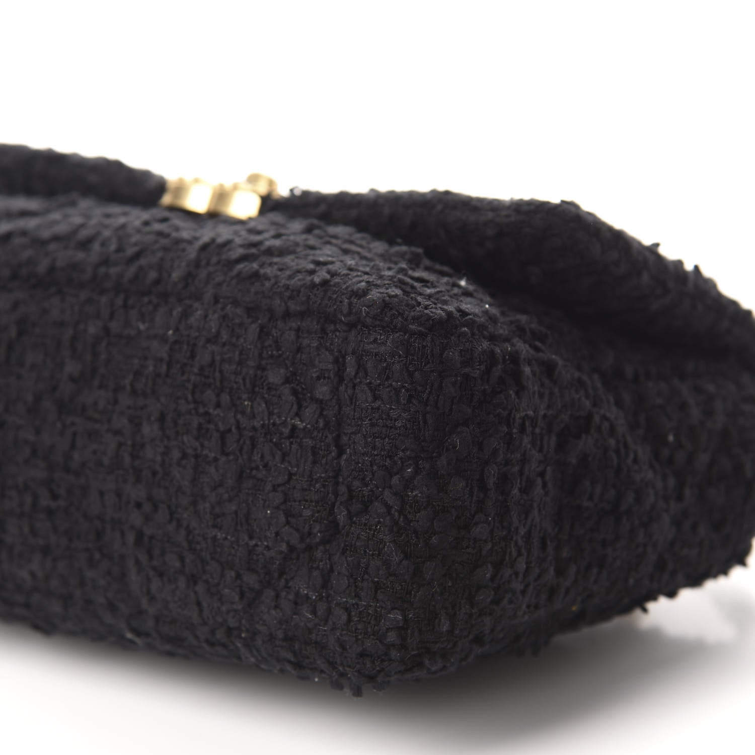 Chanel Tweed Quilted Medium 19 Flap Black 7 of 10