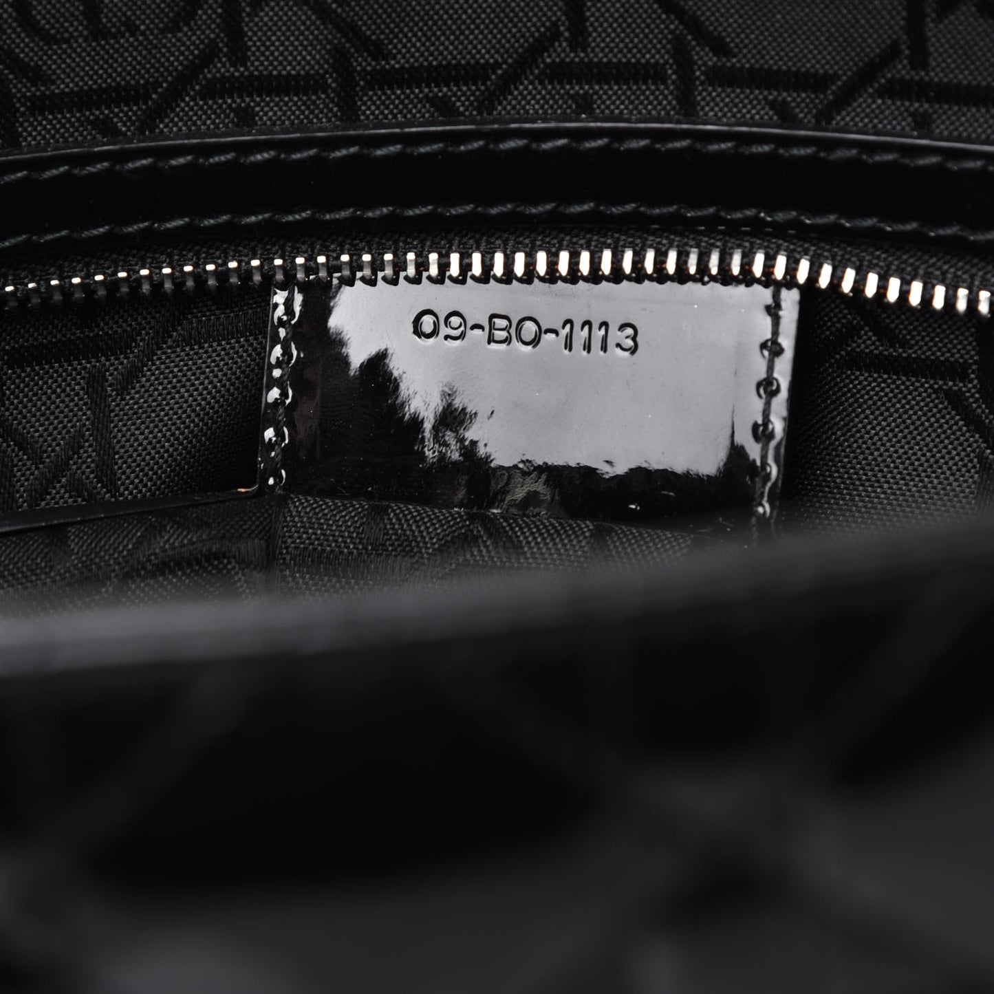 Patent Cannage Large Lady Dior Black