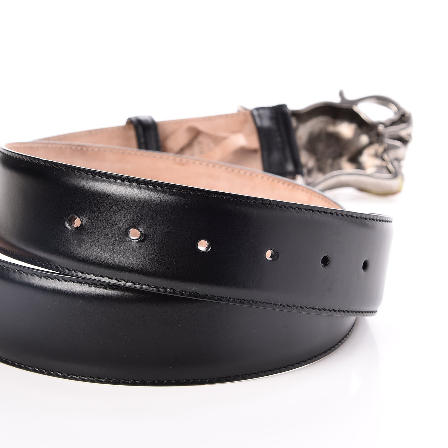 Gucci Calfskin Dragon Belt 95 38 Black 4 of 6