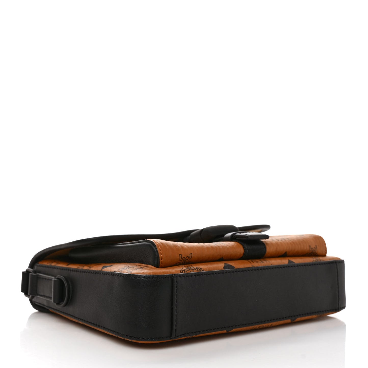 Visetos Small Klassik Messenger Bag Cognac Black