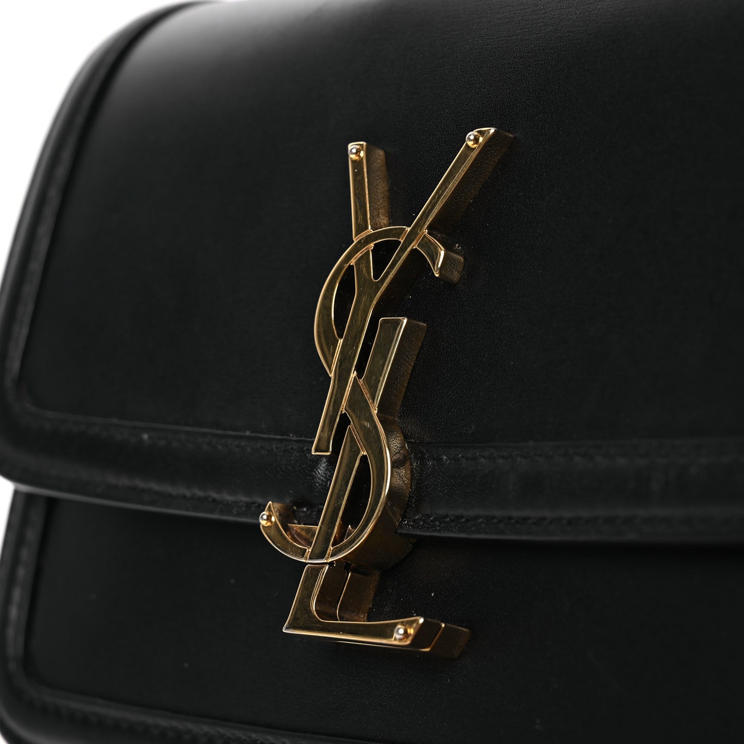Smooth Calfskin Small Solferino Satchel Black
