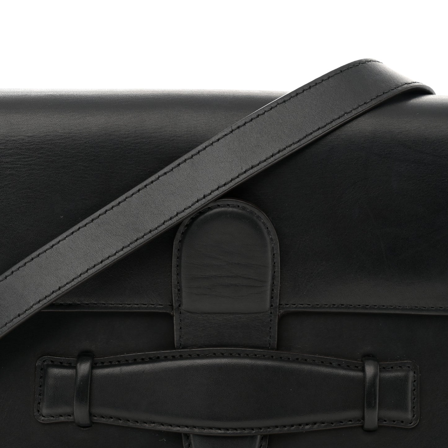 Natural Calfskin Medium Symmetrical Bag Black
