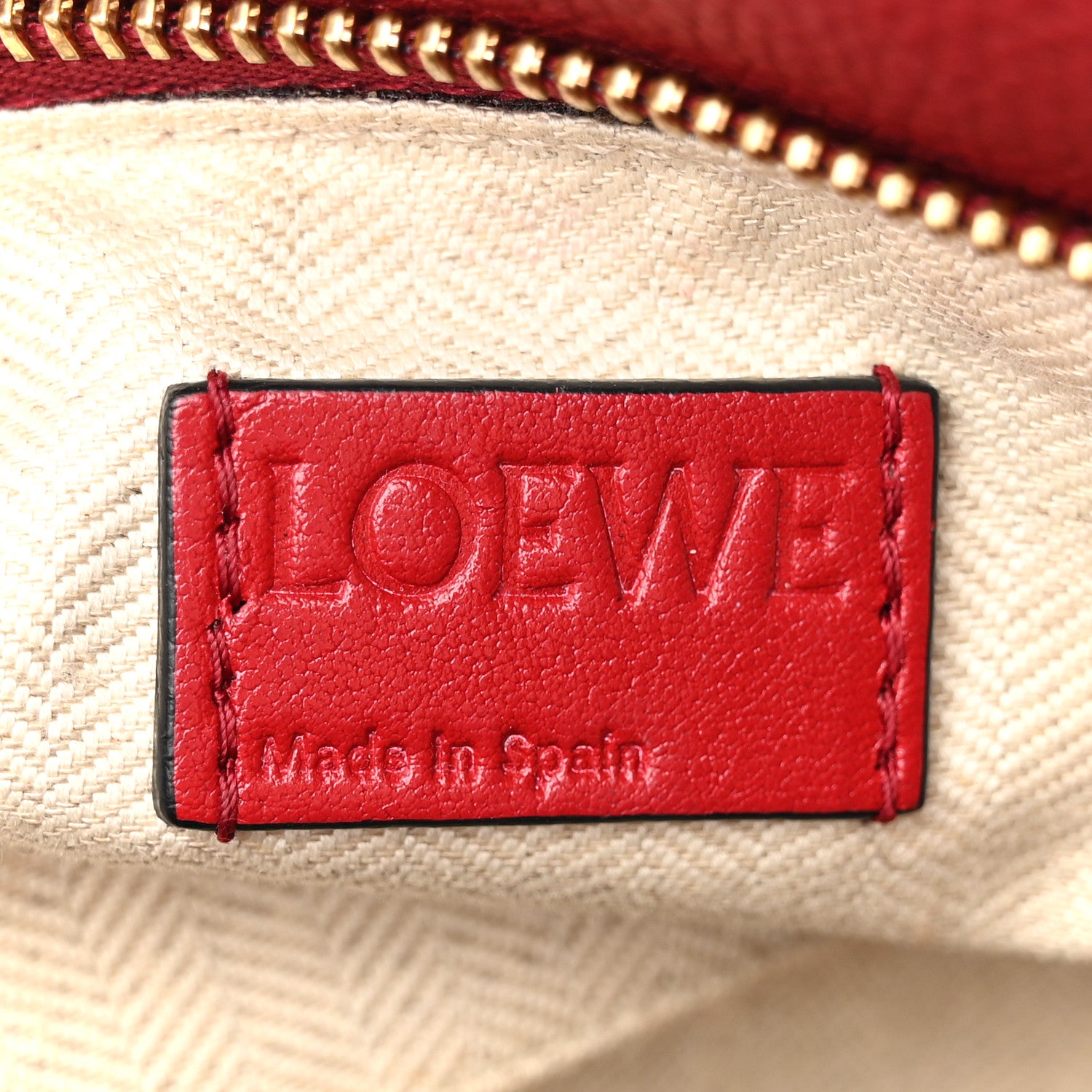 Loewe Grained Calfskin Small Puzzle Bag Rouge 6 of 18