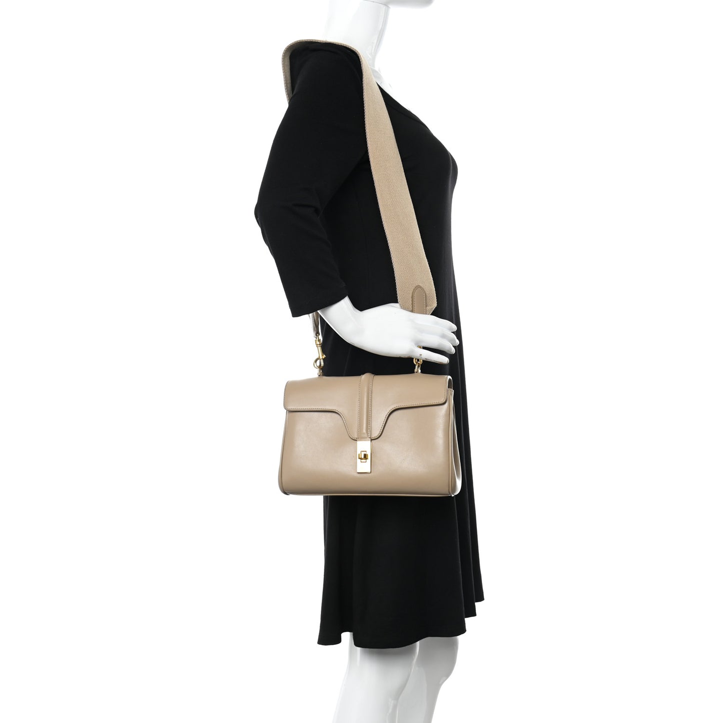 Smooth Calfskin Teen Soft 16 Shoulder Bag Safari