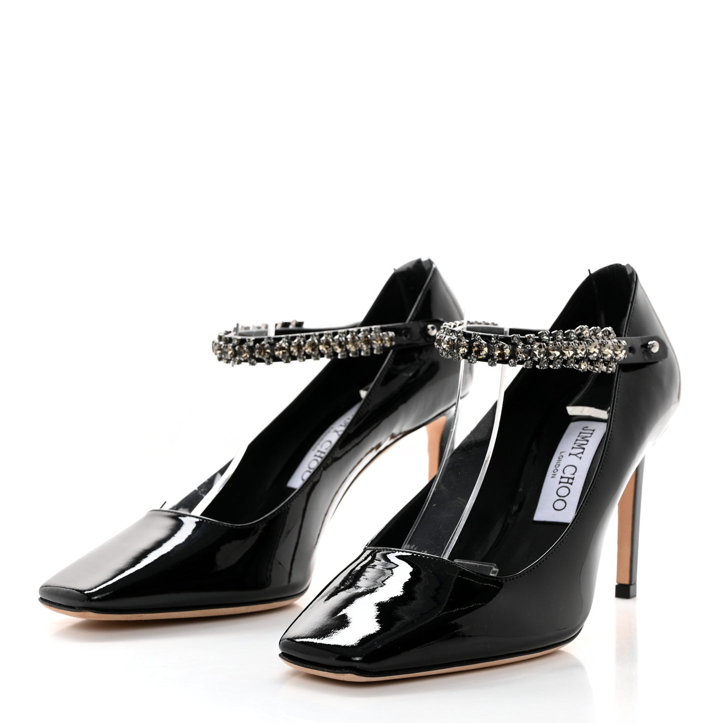 Patent Crystal Malva 85 Pumps 37 Black