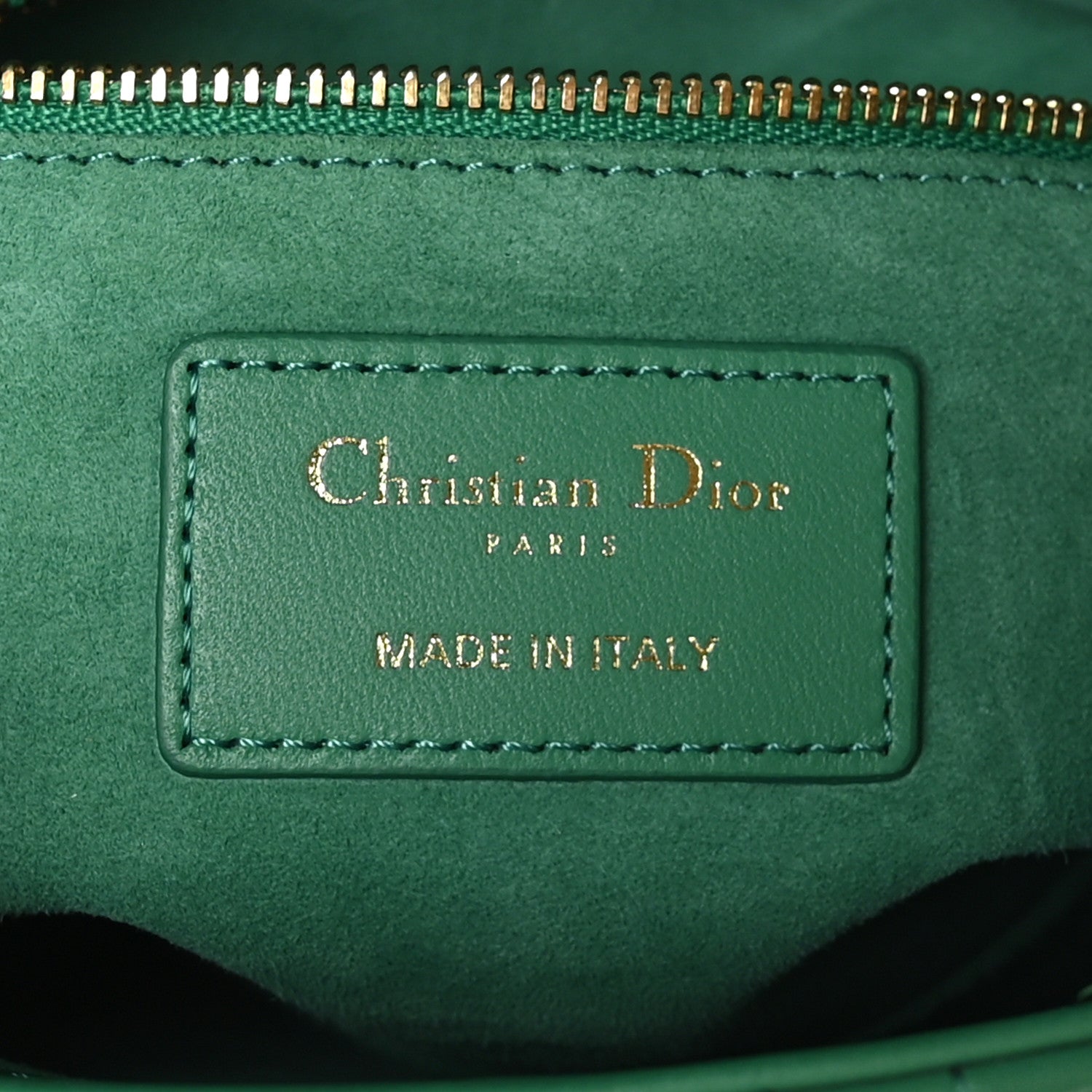 Christian Dior Lambskin Cannage Small My ABCDior Lady Dior Green 6 of 10