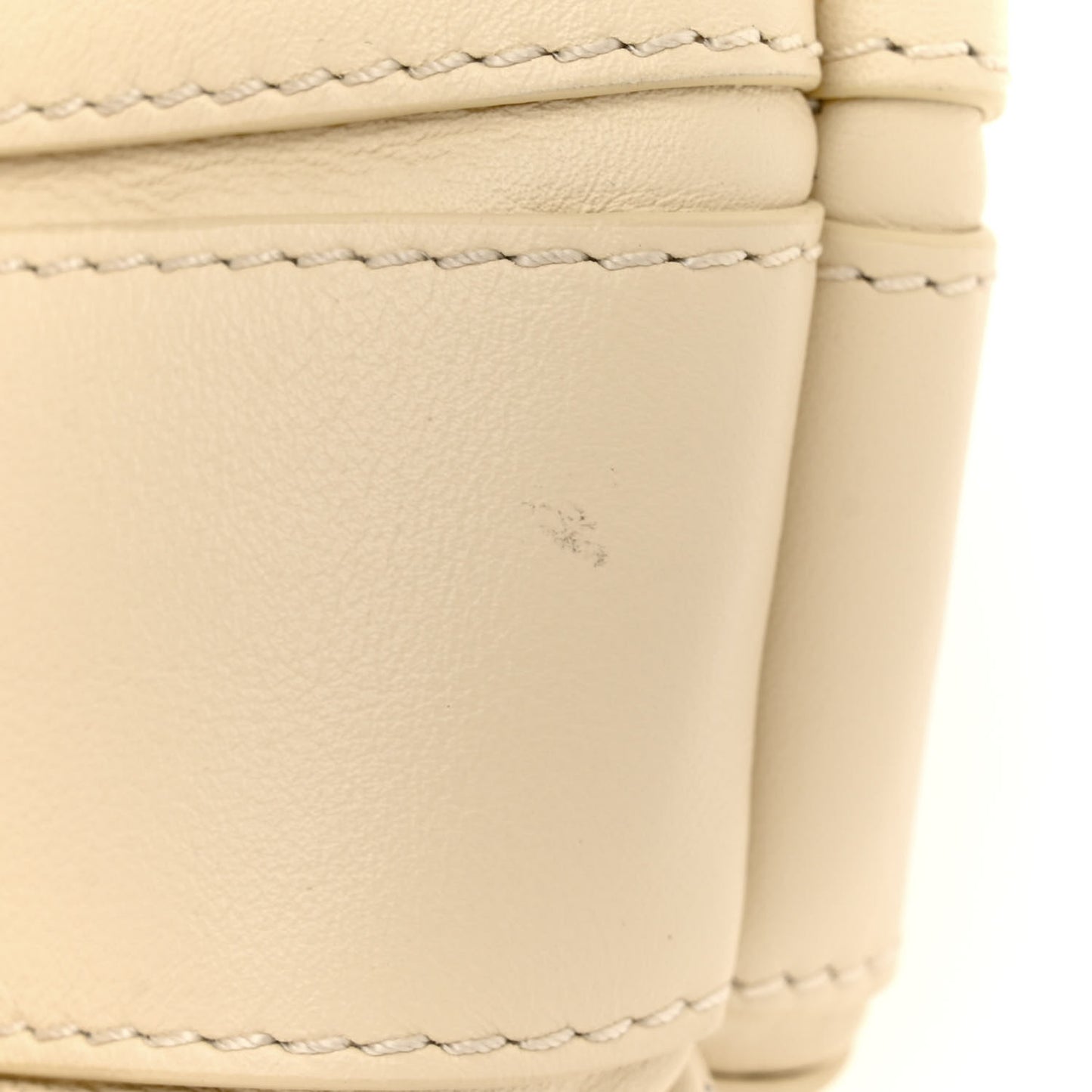 Calfskin Banded Florence Tote Cream