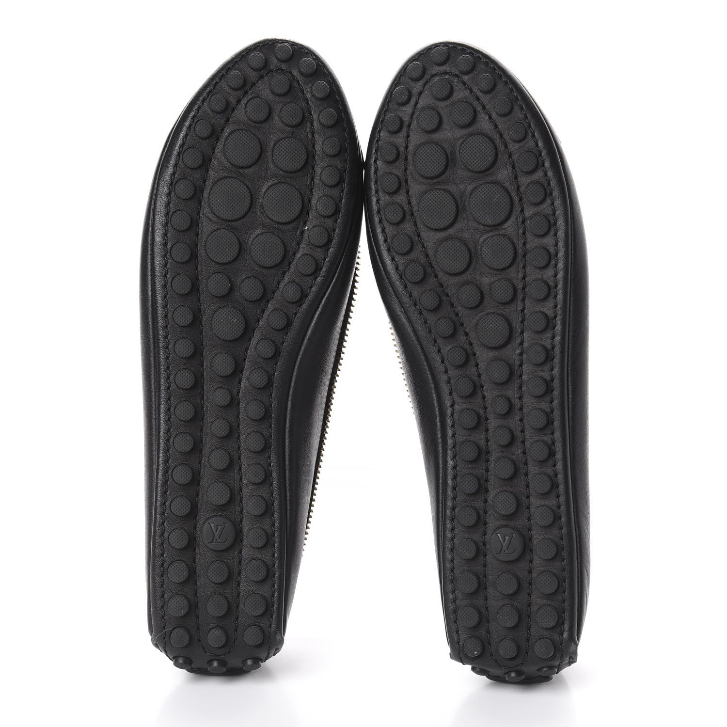 Louis Vuitton Calfskin Zip Oxford Ballerina Flats 35 Black 5 of 9