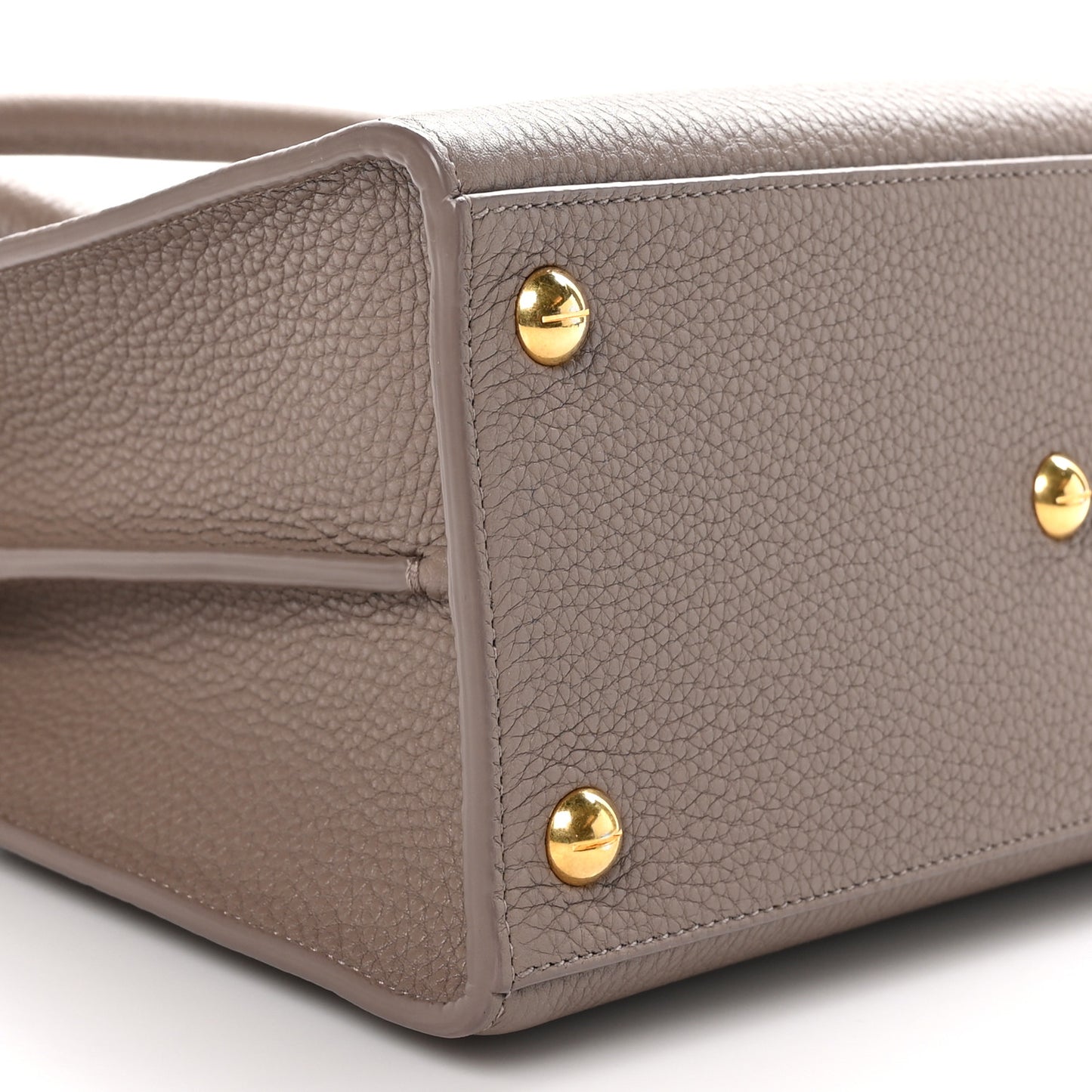 Grained Calfskin Medium St. Honore Tote Beige