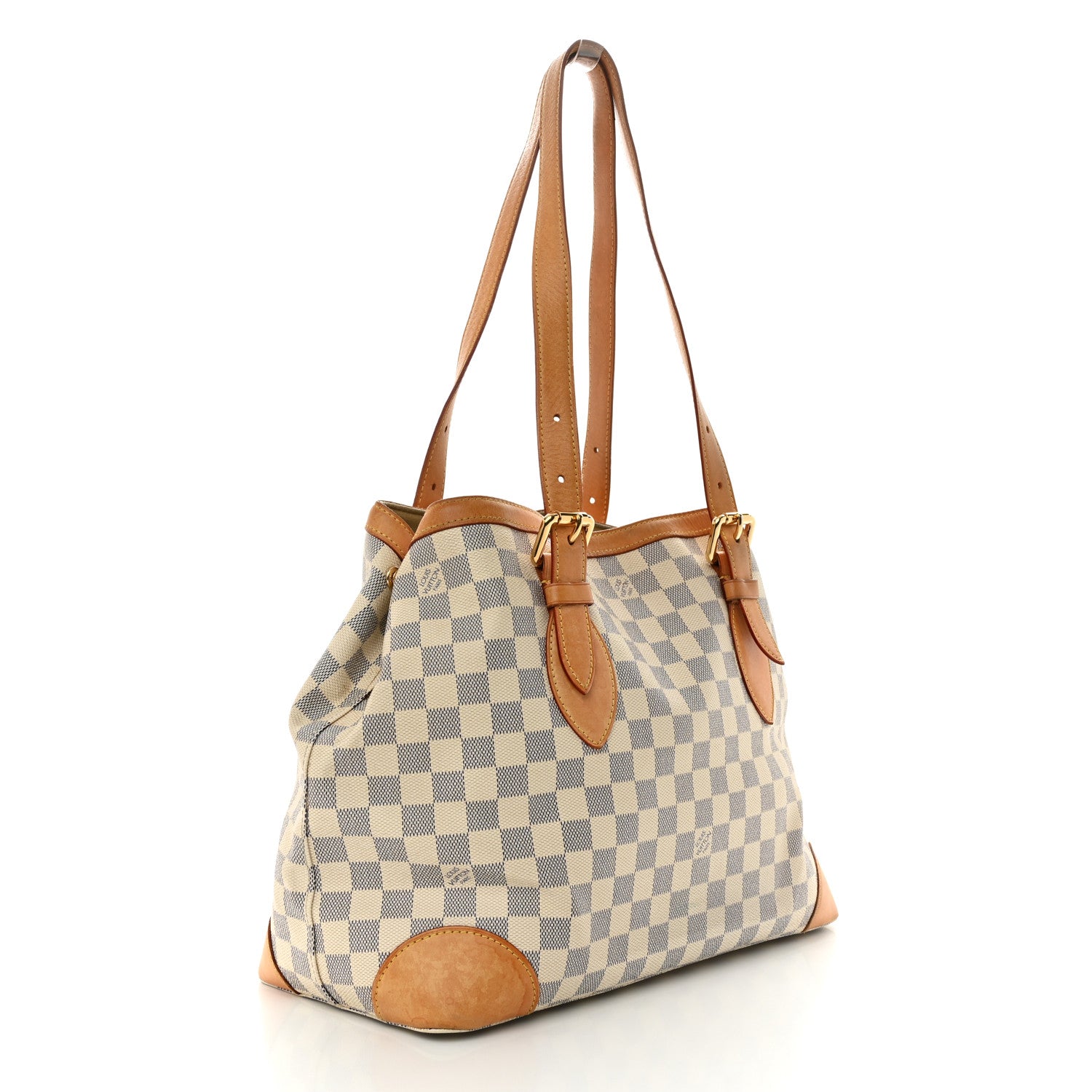 Louis Vuitton Damier Azur Hampstead MM 3 of 15