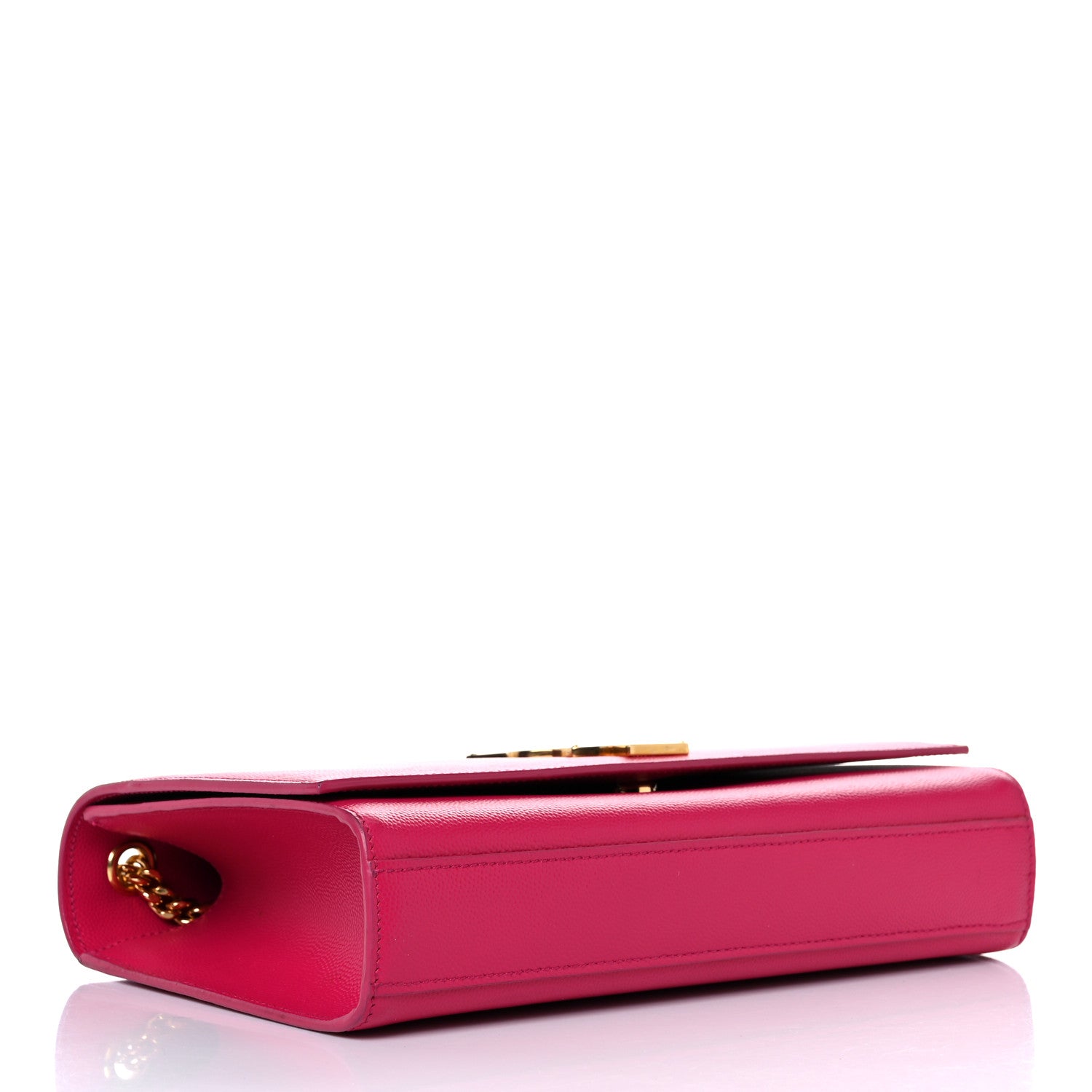 Saint Laurent Grain De Poudre Medium Monogram Kate Satchel Lipstick Fuchsia 4 of 16