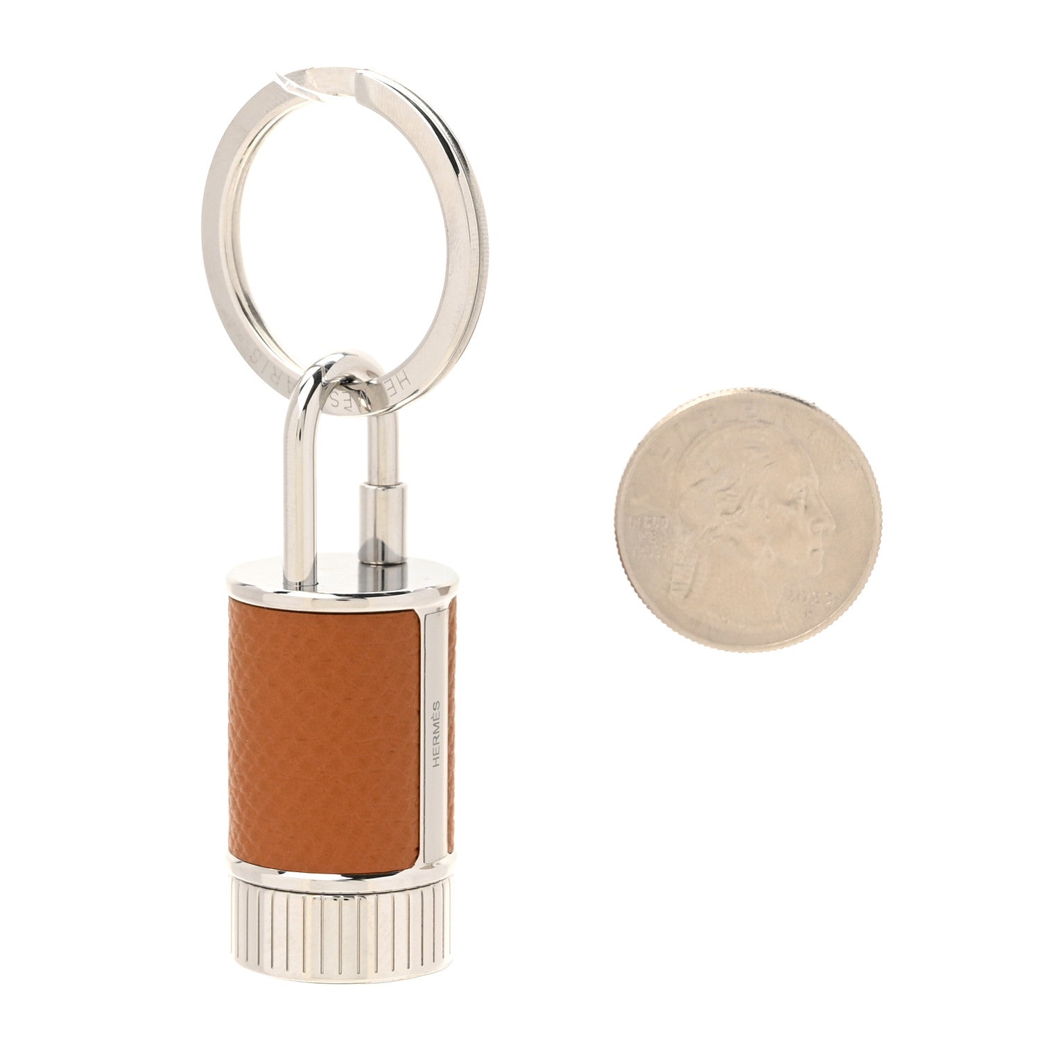Hermes Palladium Epsom Taille-Crayon Cadena Lock Gold 2 of 7