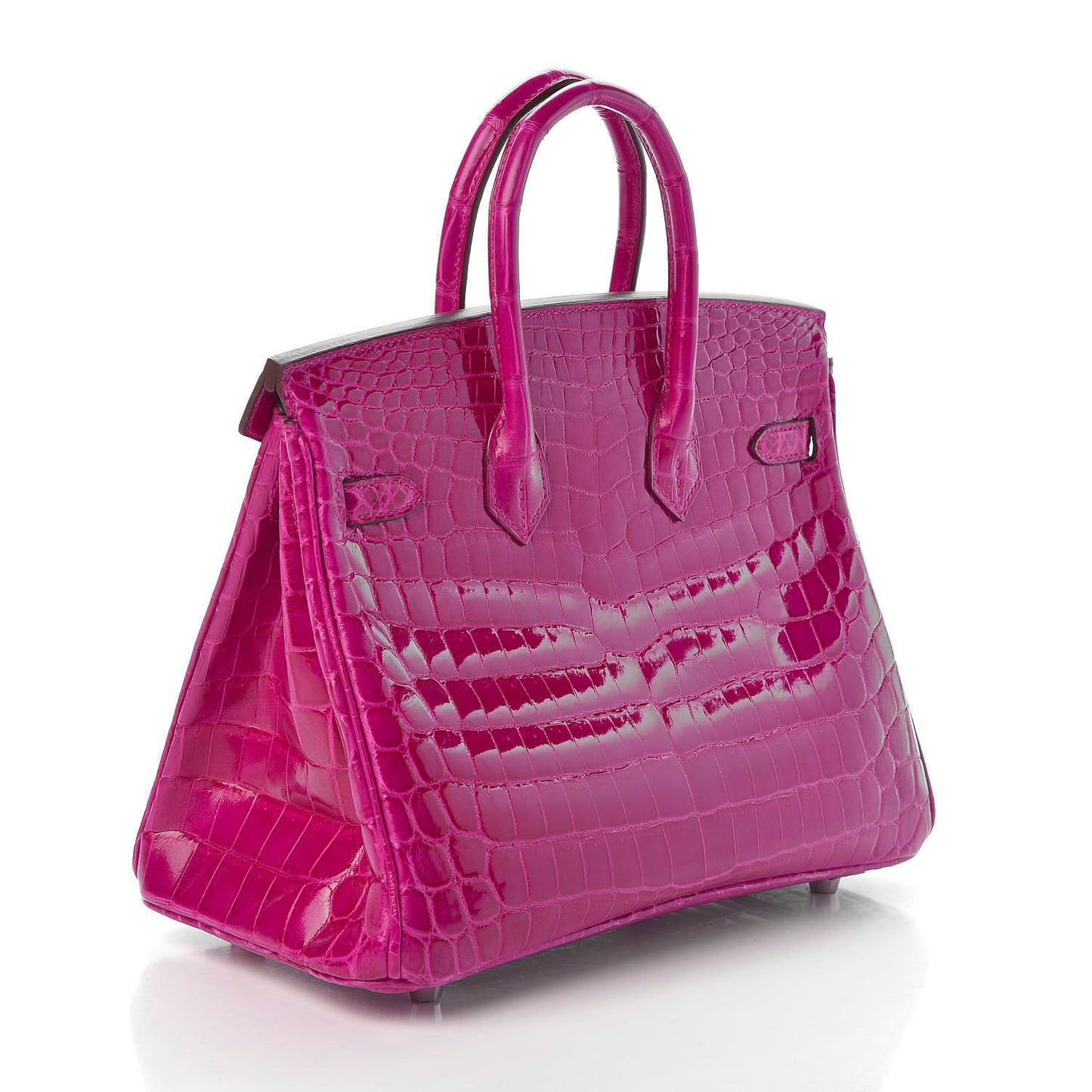 Shiny Niloticus Crocodile Birkin 25 Rose Scheherazade