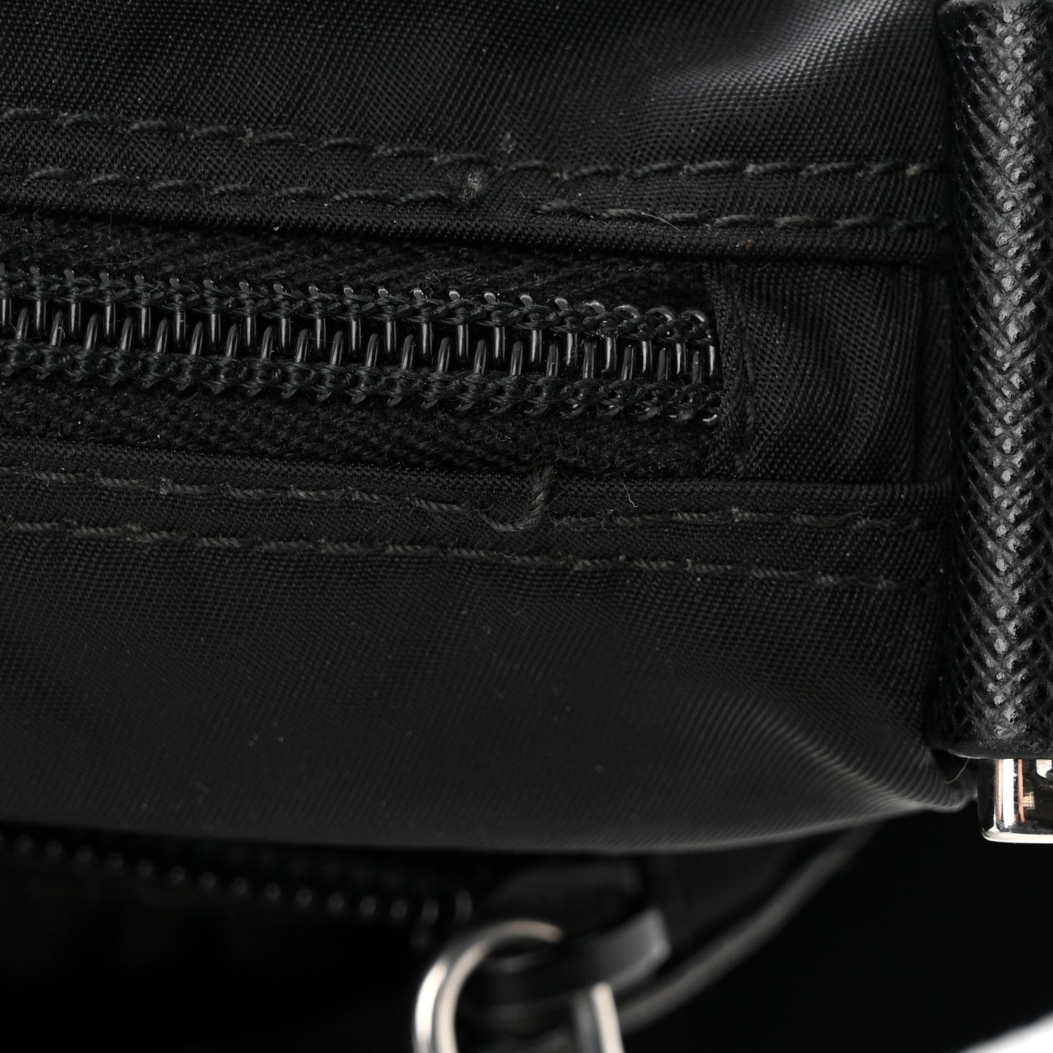 Prada Tessuto Nylon Messenger Bag Black 11 of 15