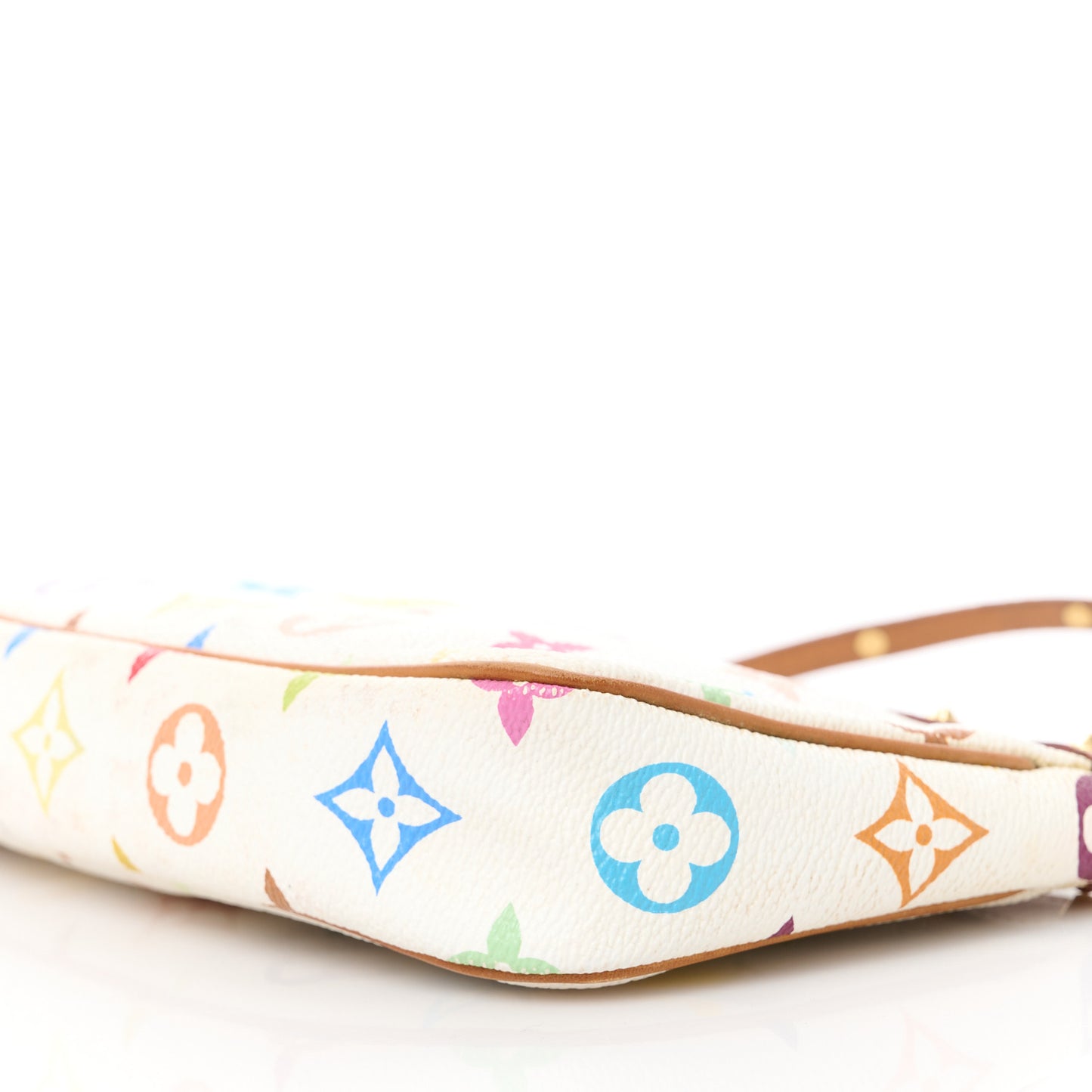 Monogram Multicolor Pochette Accessories White