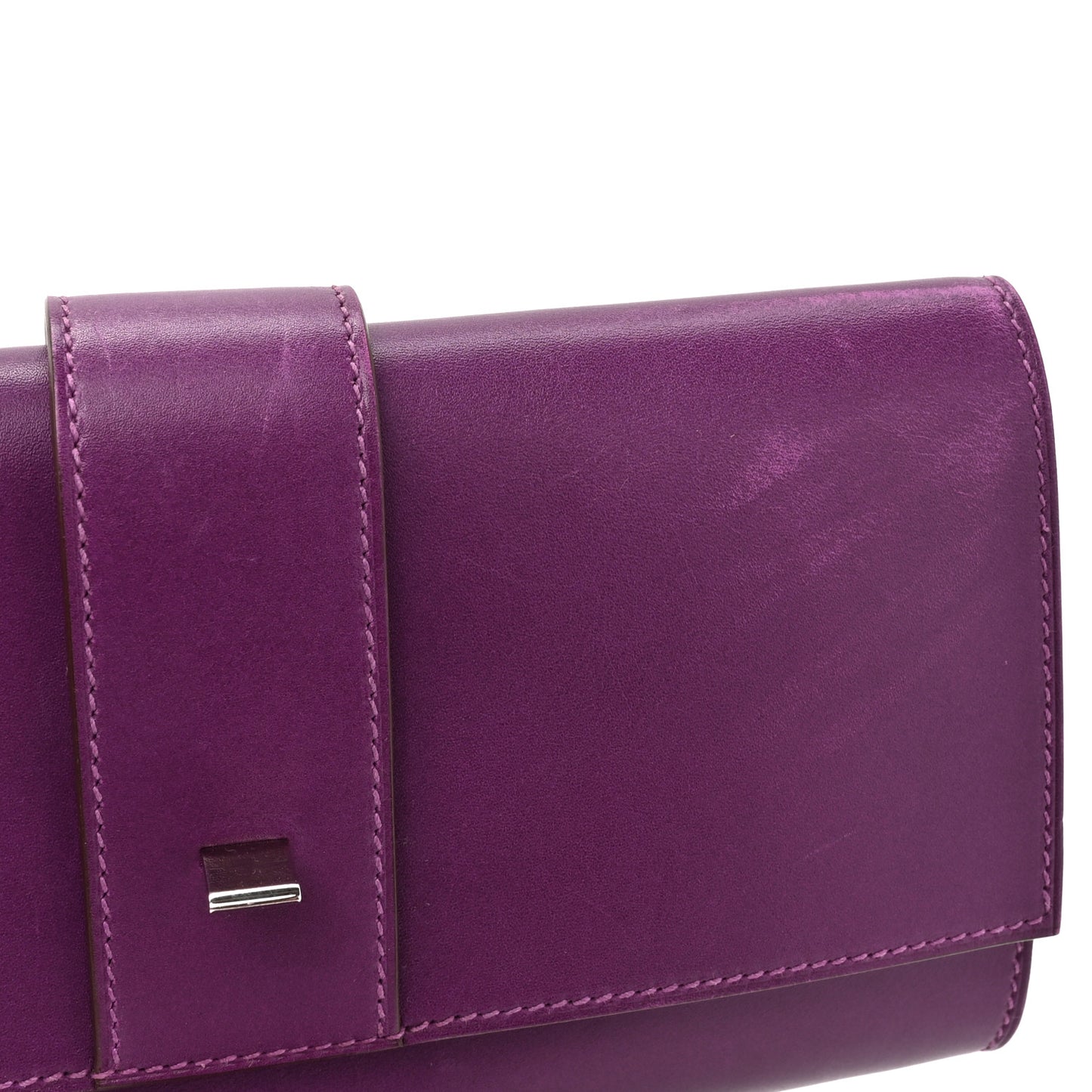 Tadelakt Medor 23 Clutch Violet
