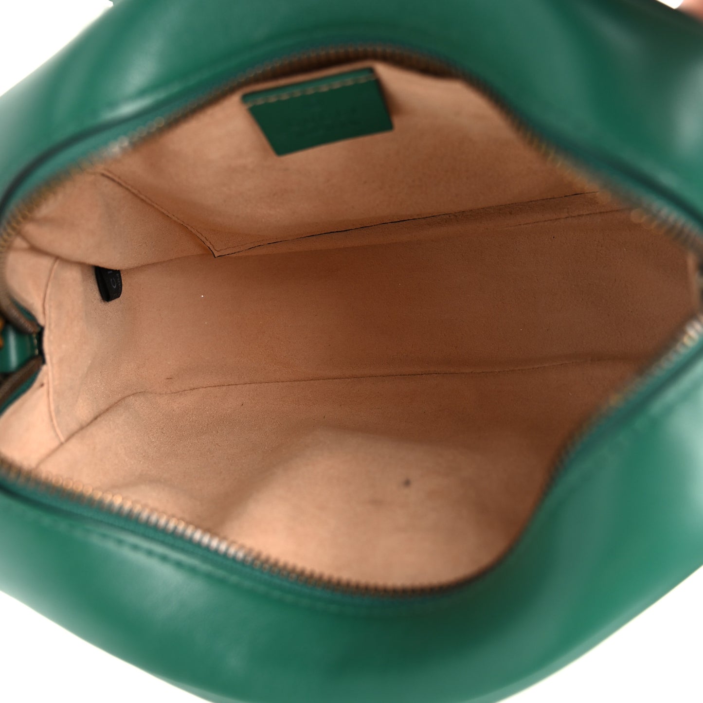Calfskin Matelasse Small GG Marmont Chain Shoulder Bag Emerald Green