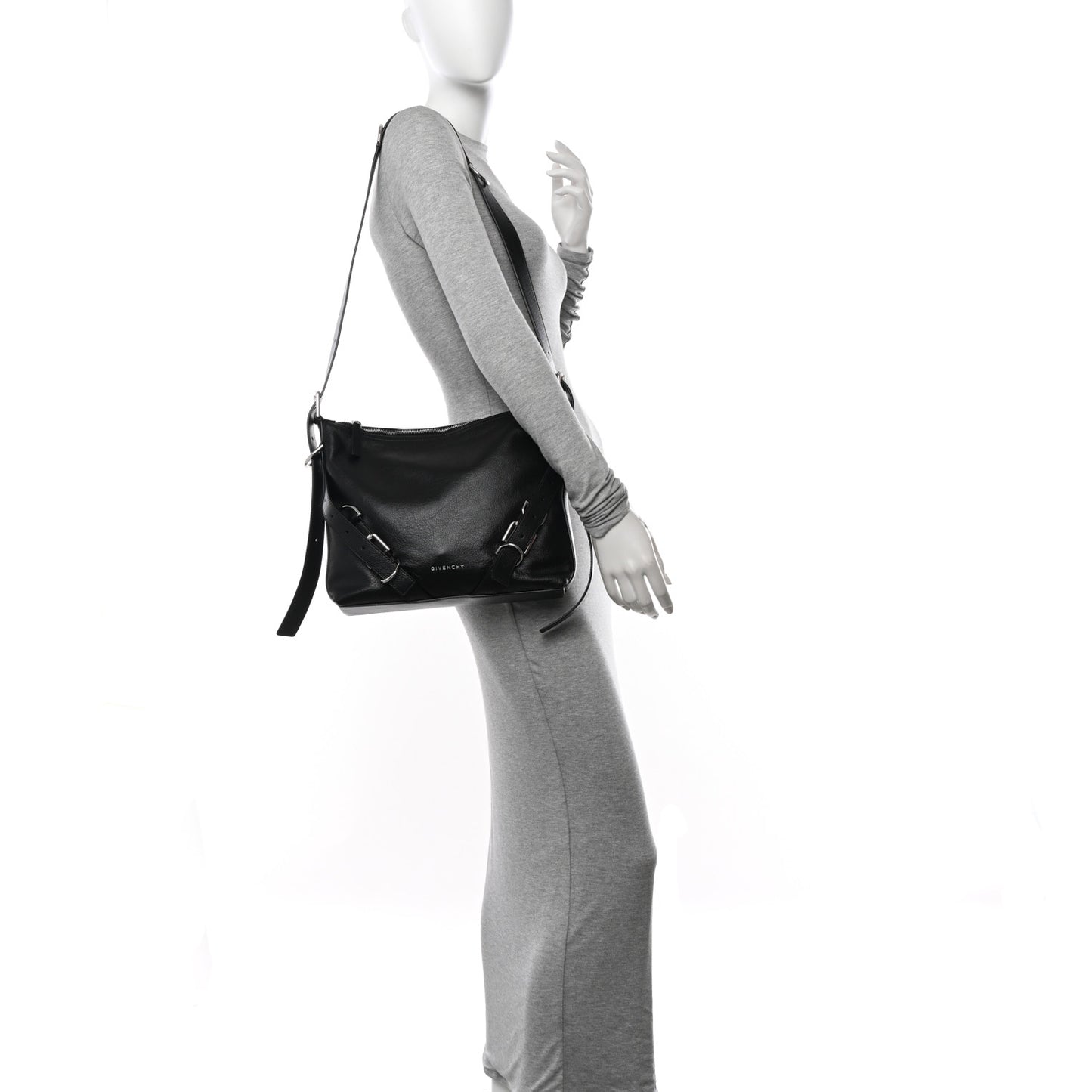 Calfskin Small Voyou Bag Black