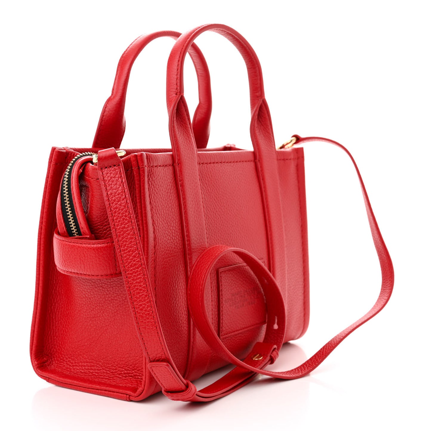 Grained Calfskin Small The Tote Bag True Red