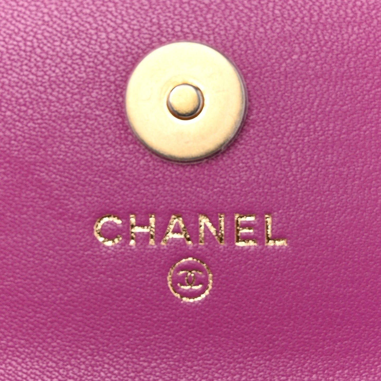 Lambskin Quilted Pearl Crush Clutch With Chain Purple