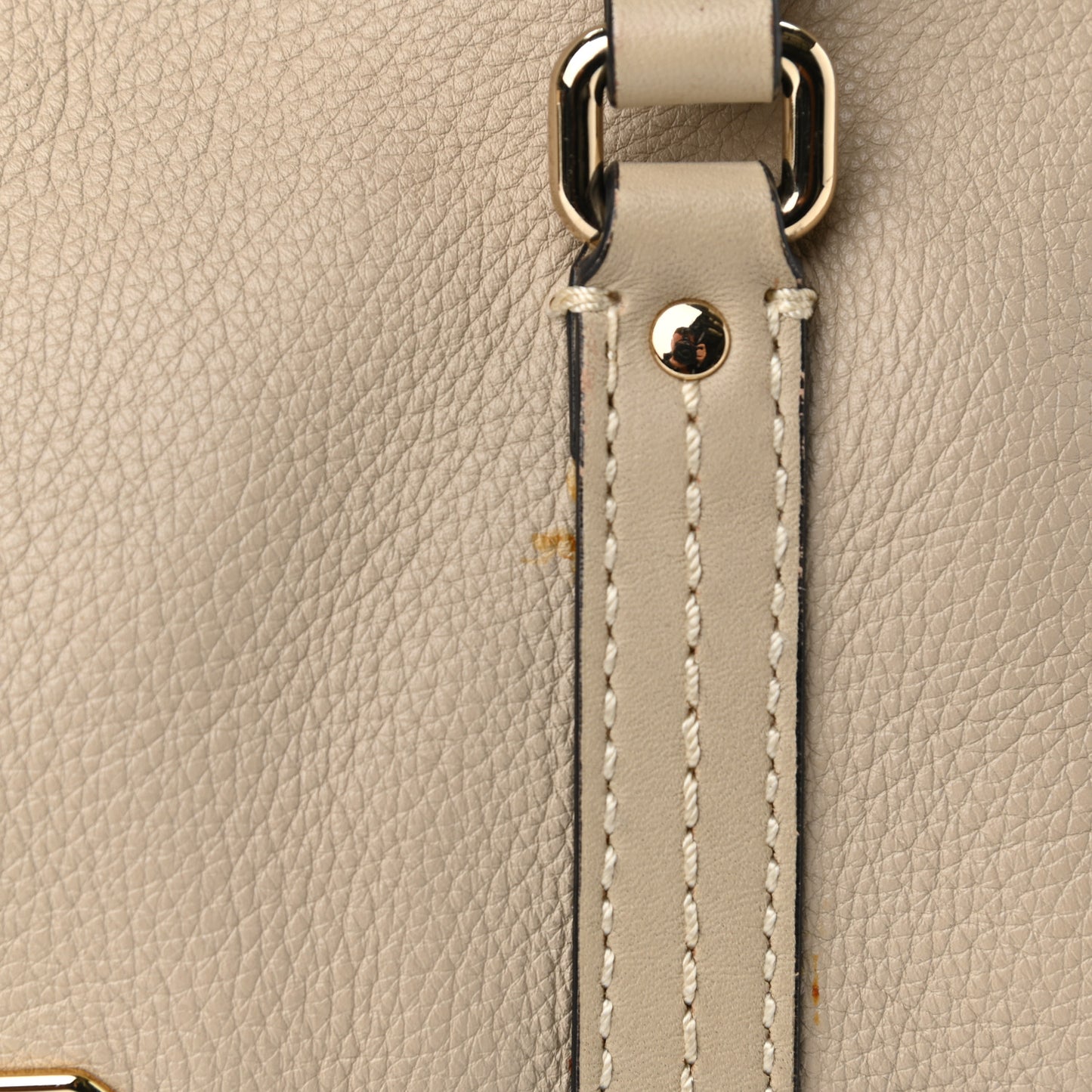 Calfskin Satchel Limestone