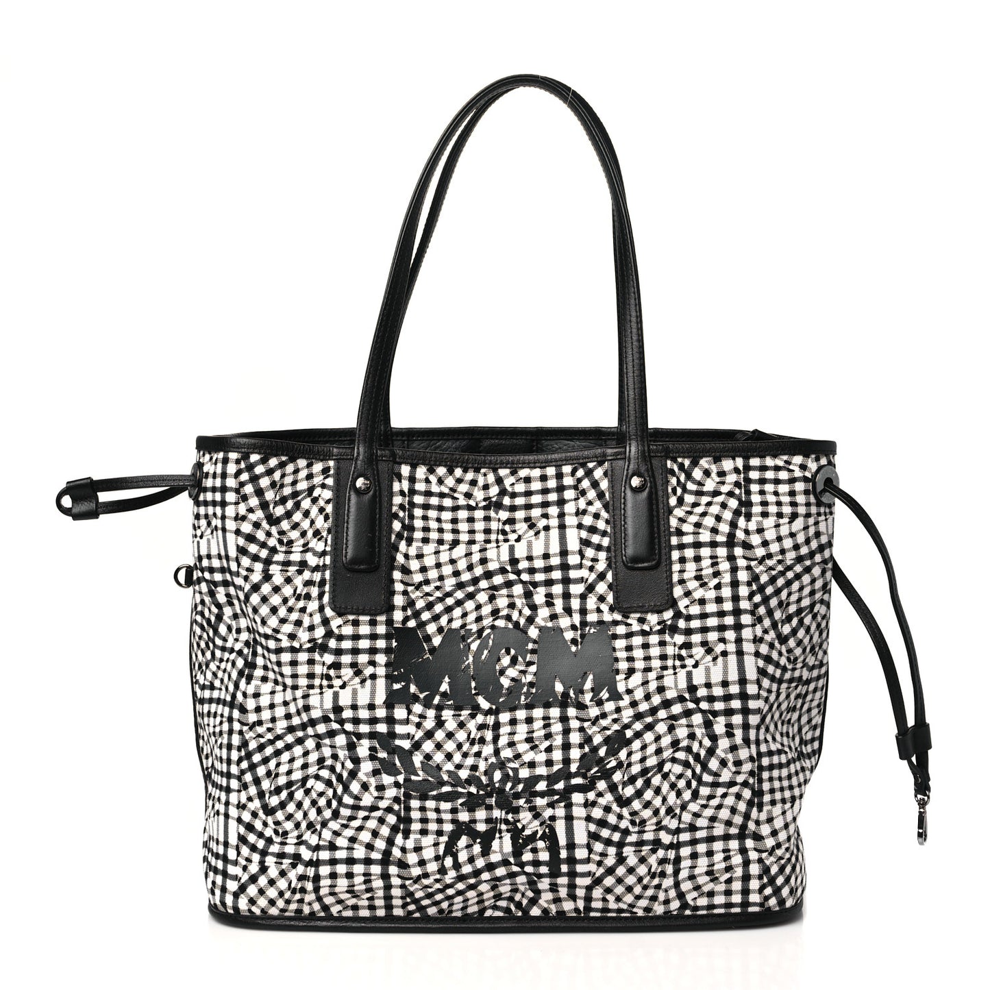 Visetos Medium Liz Reversible Shopper Tote Black