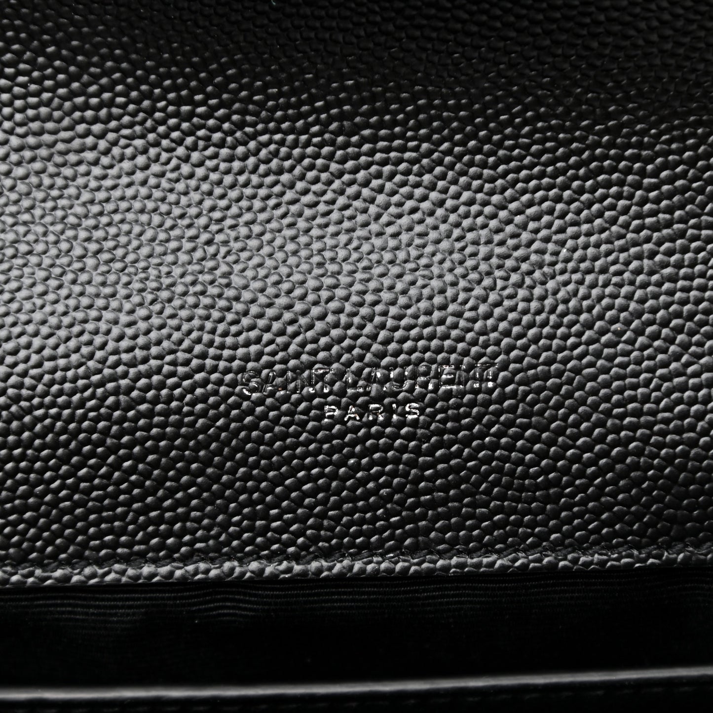 Grain De Poudre Medium Classic Monogram Kate Satchel Black