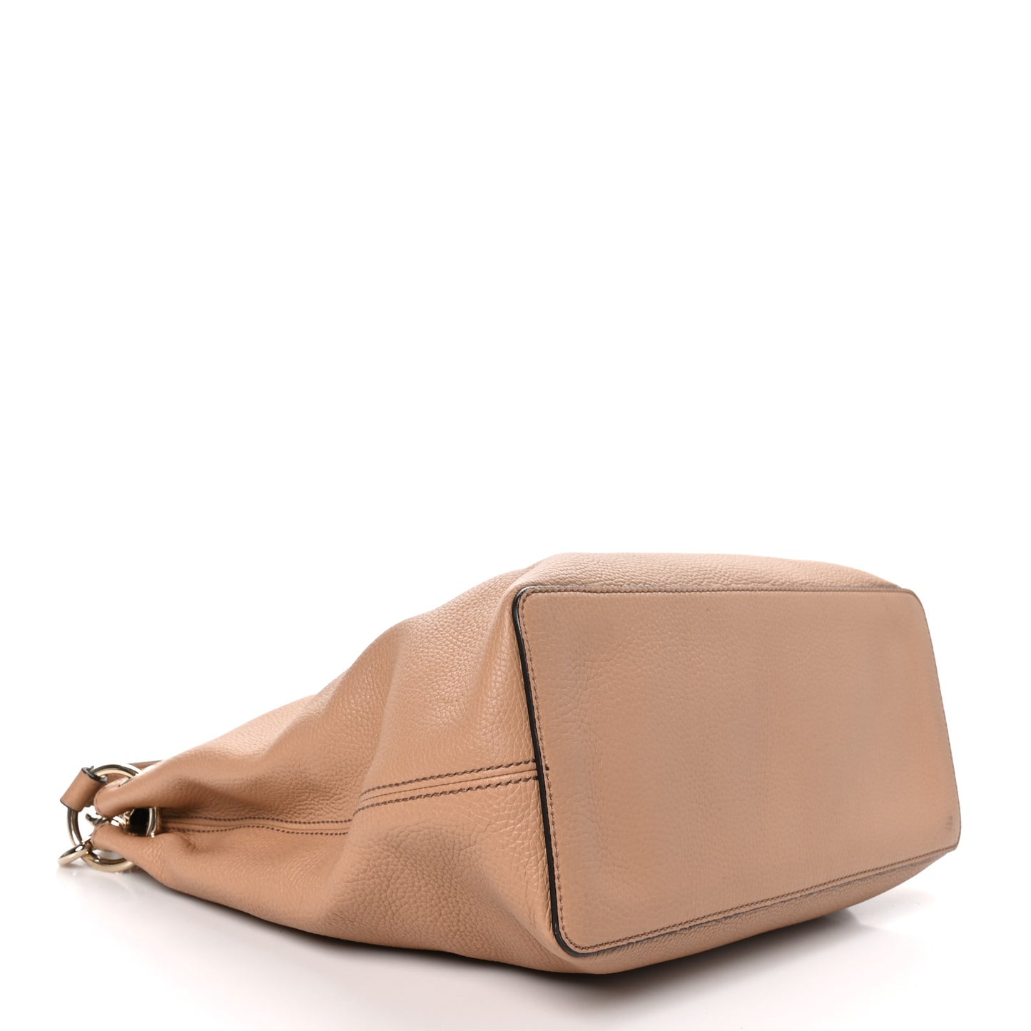 Pebbled Calfskin Large Soho Hobo Camelia