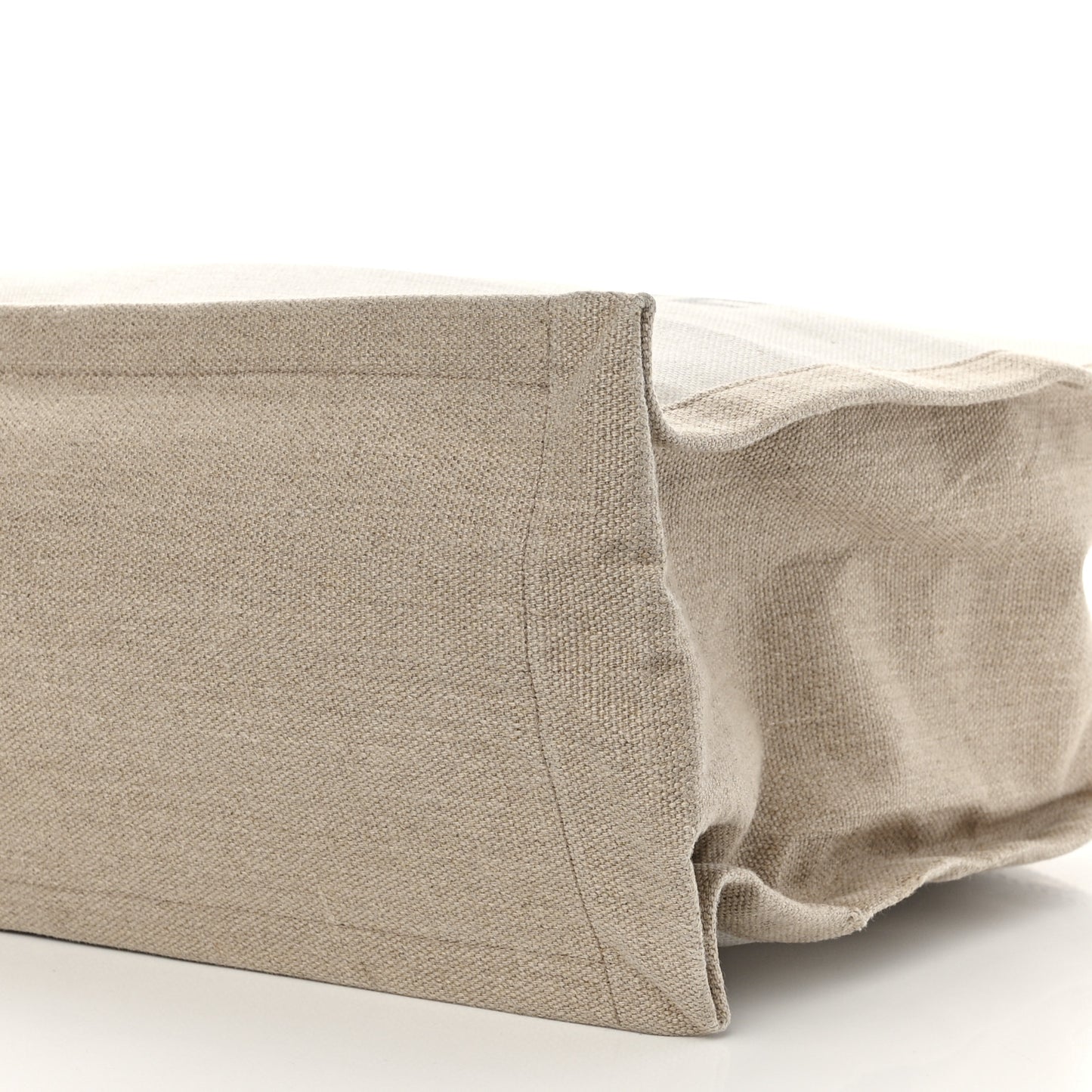 Linen Calfskin Rive Gauche Tote Optic White