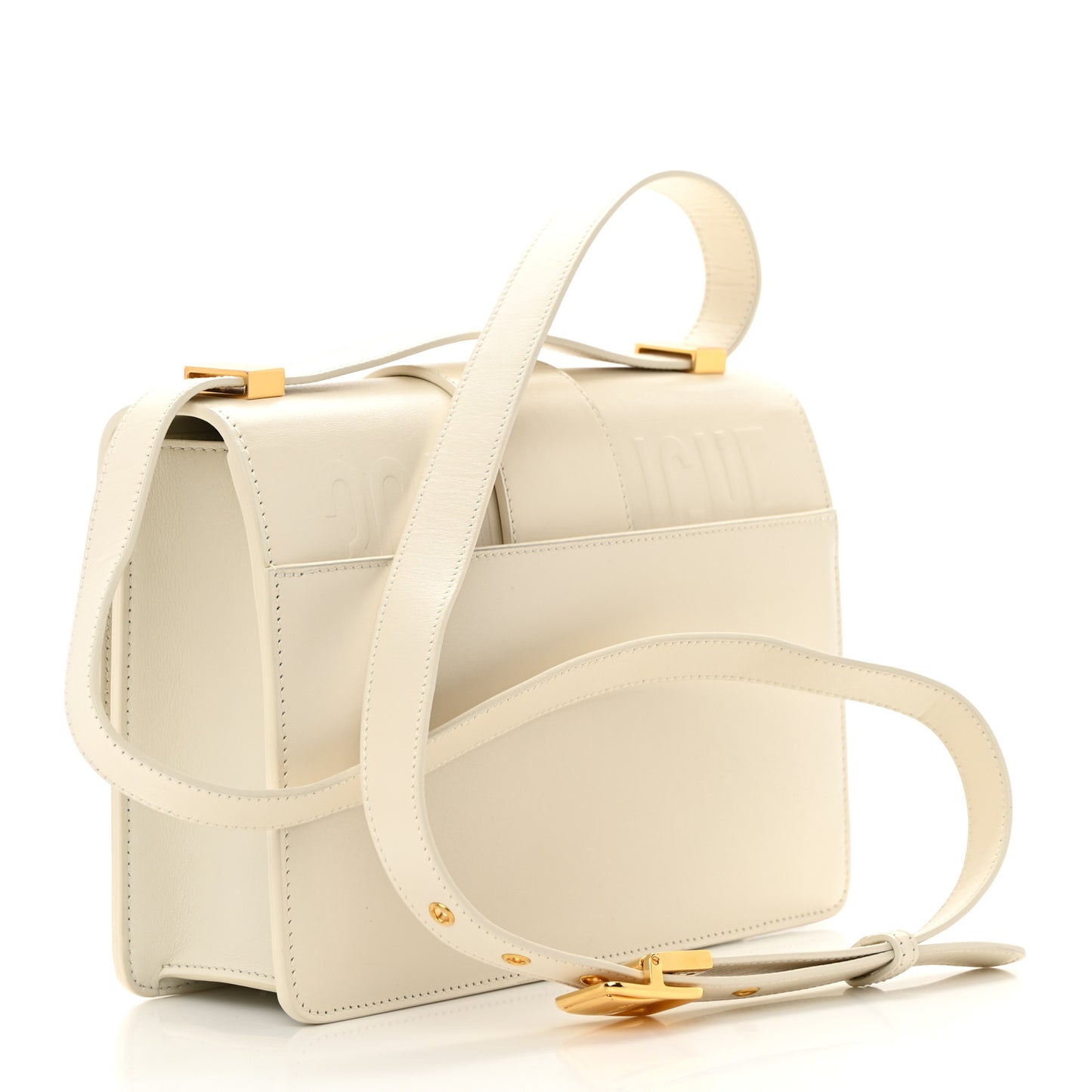 Box Calfskin 30 Montaigne Flap Bag Latte