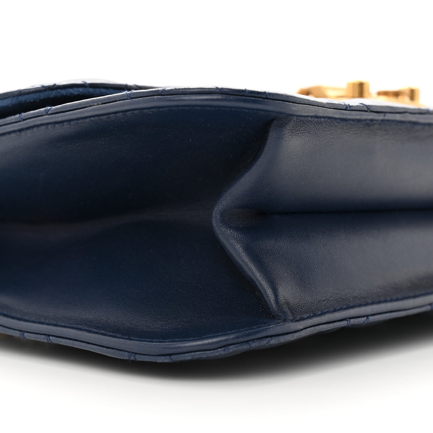 Lambskin Cannage Large Dioraddict Flap Bag Indigo Blue