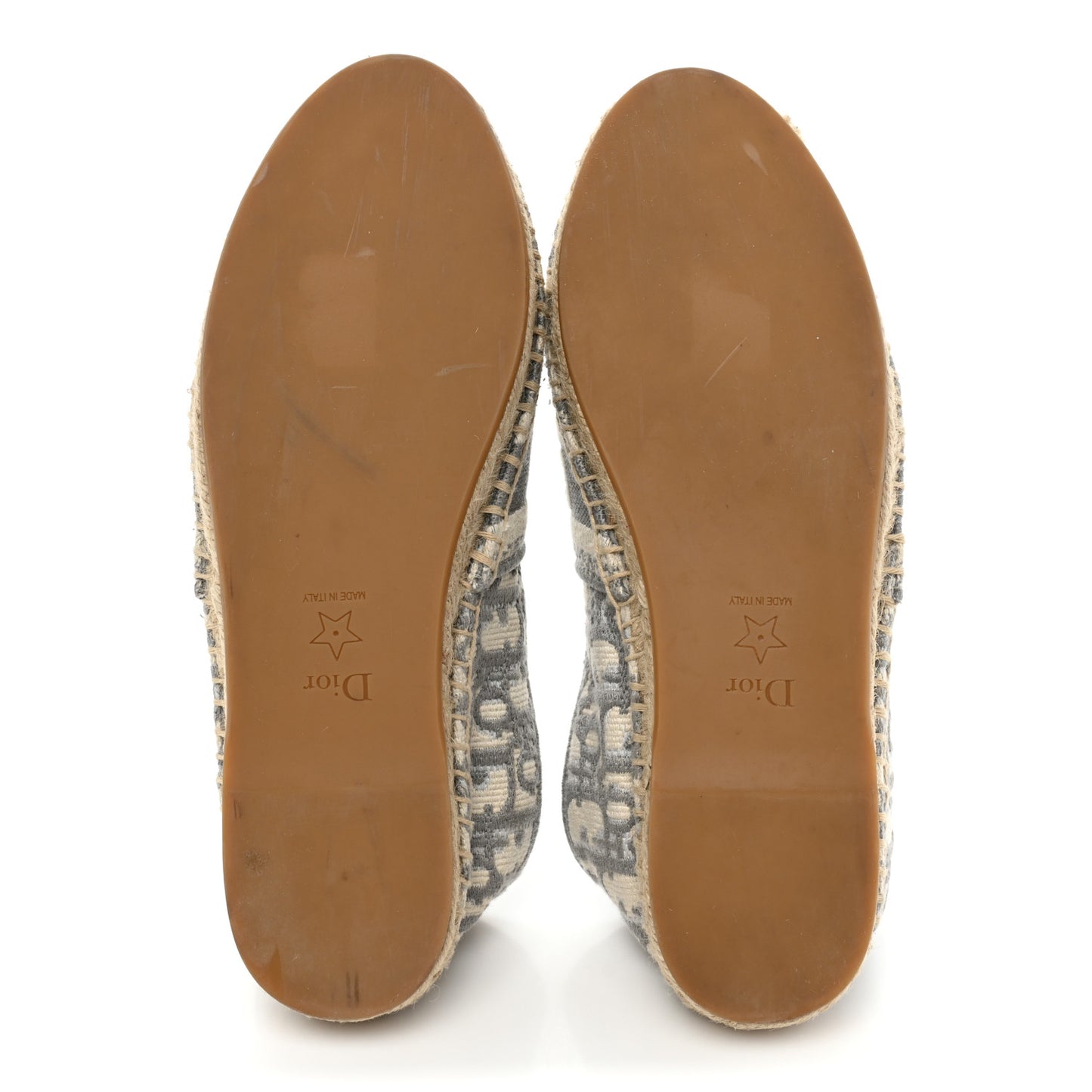 Oblique Embroidered Granville 15mm Espadrilles 37 Grey Stone