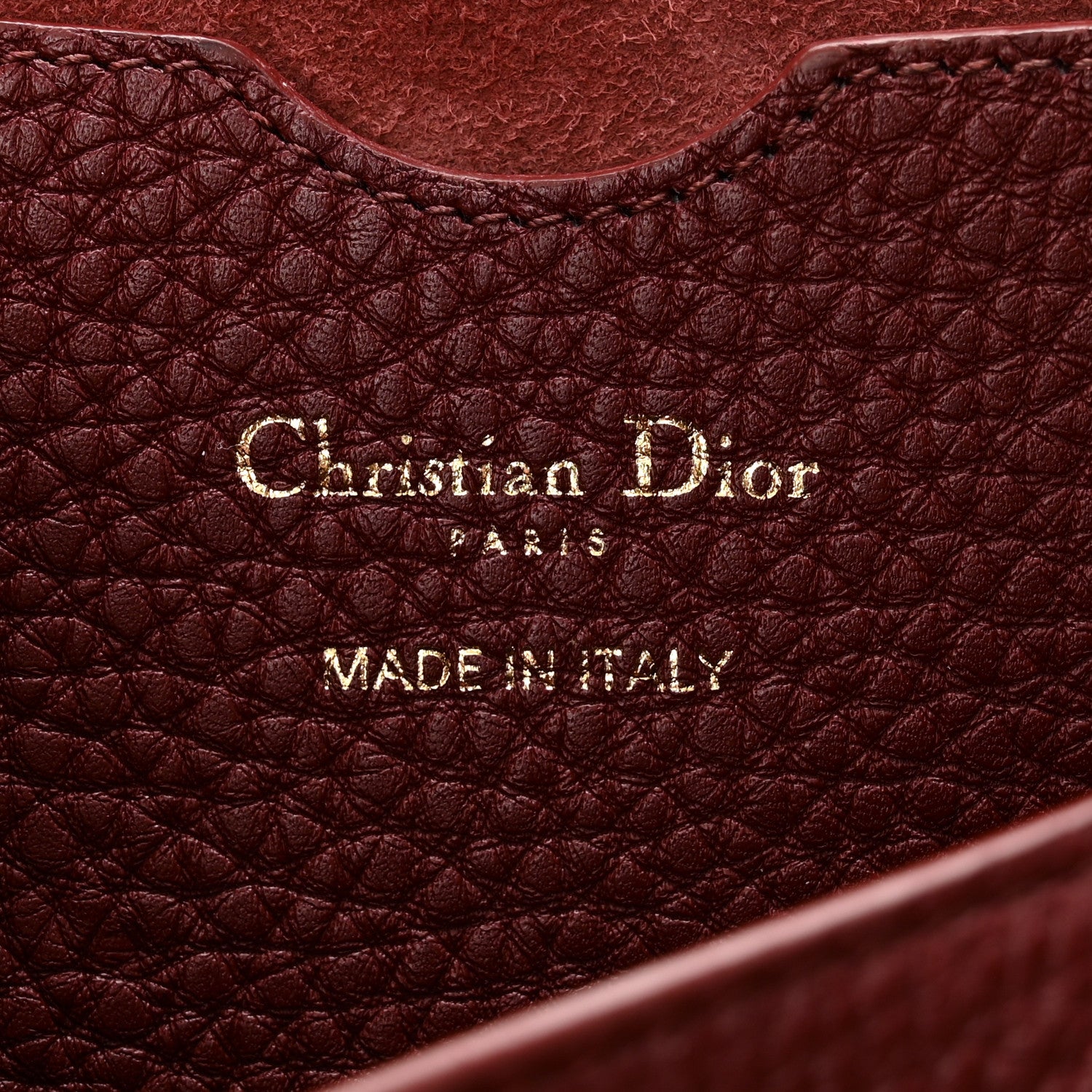 Christian Dior Grained Calfskin Large Bobby Flap Red Bricks 6 of 10