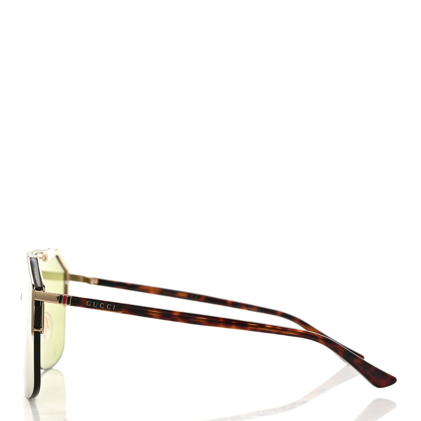 Metal Rimless Square Sunglasses GG0291S Havana