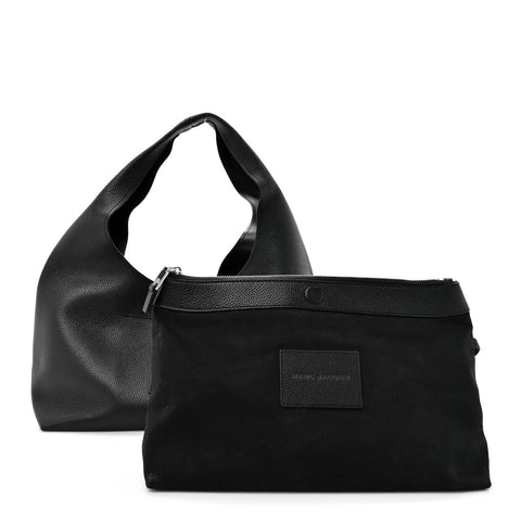 Grained Calfskin Medium The Sack Bag Black