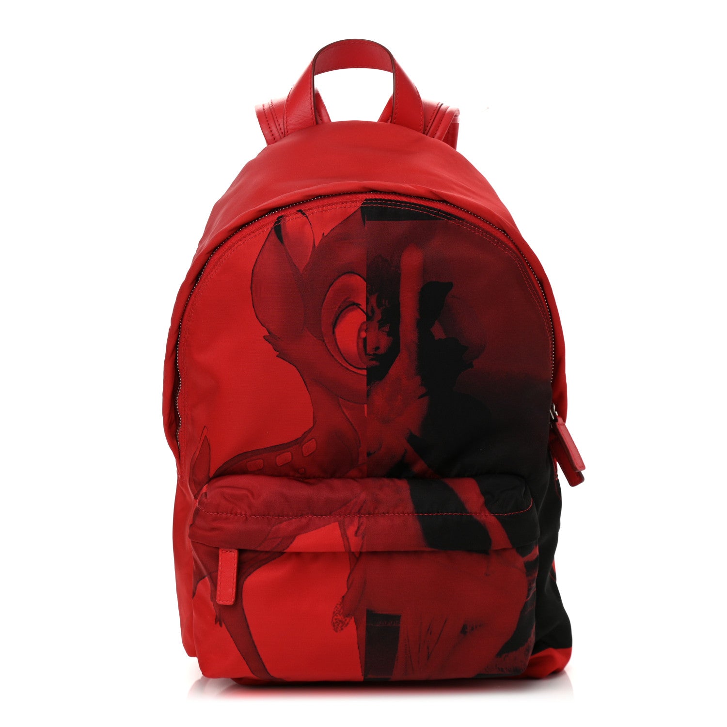 Givenchy Nylon Bambi Print Small Backpack Red 1071783  display picture 3