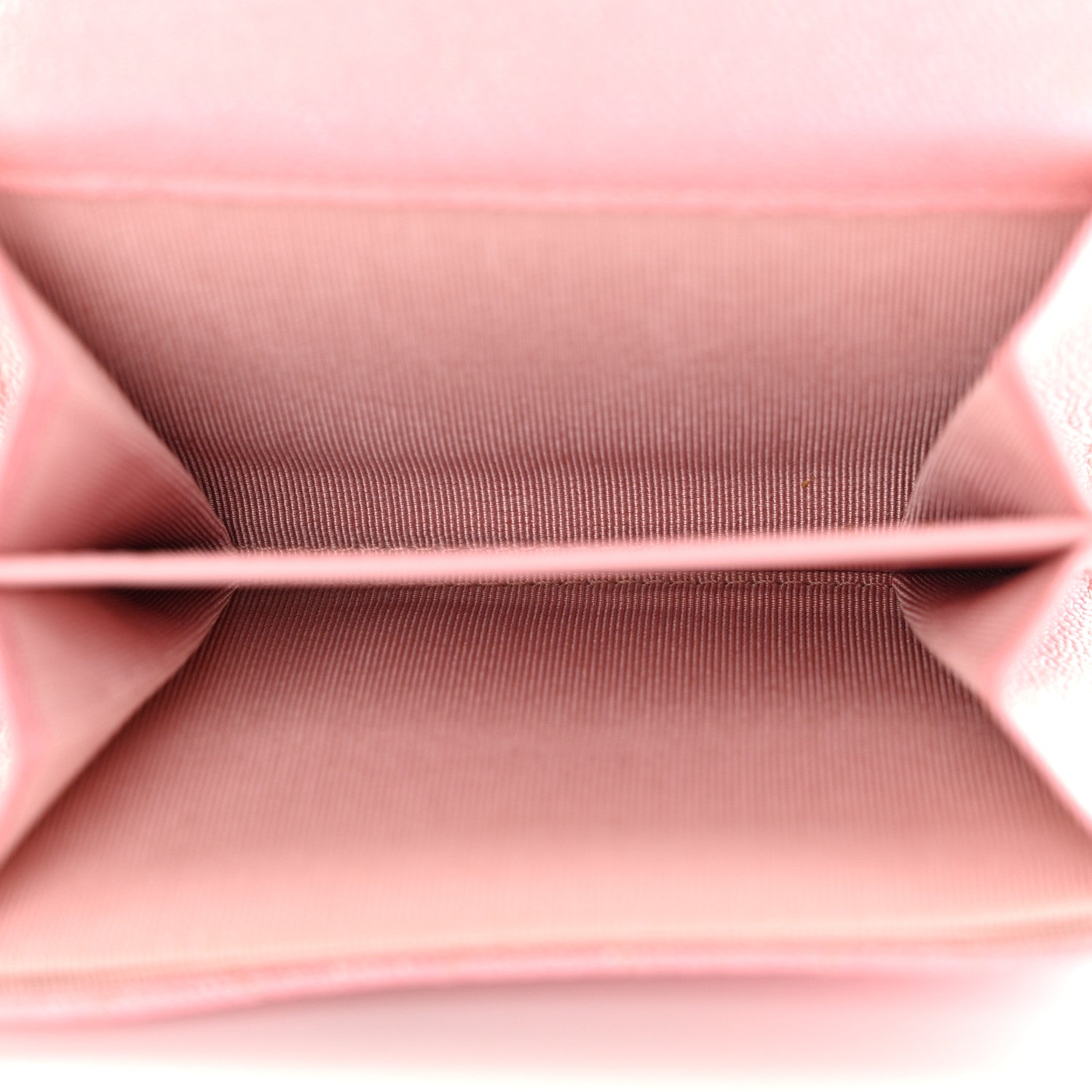 Chanel Iridescent Caviar Flap Quilted Card Holder Wallet Pink 5 of 9