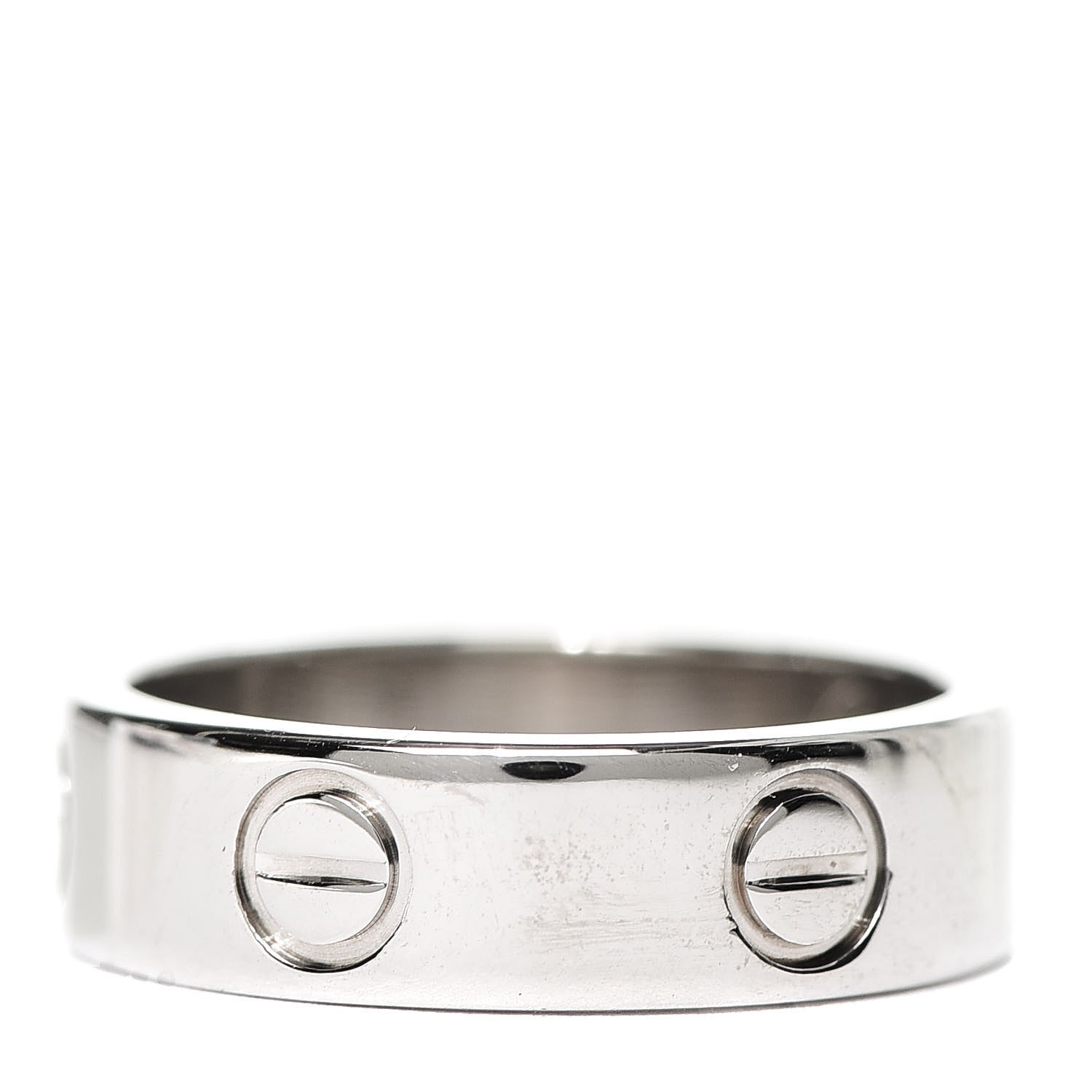 Cartier 18K White Gold 5.5mm LOVE Ring 52 6 3 of 5