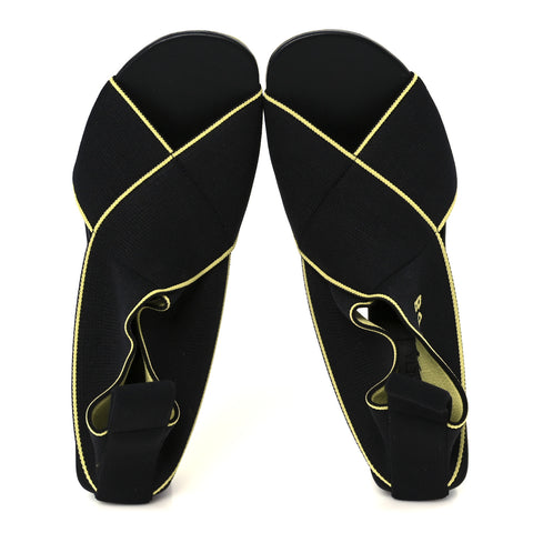 Nylon Stretch Flex Sandal 38 Black