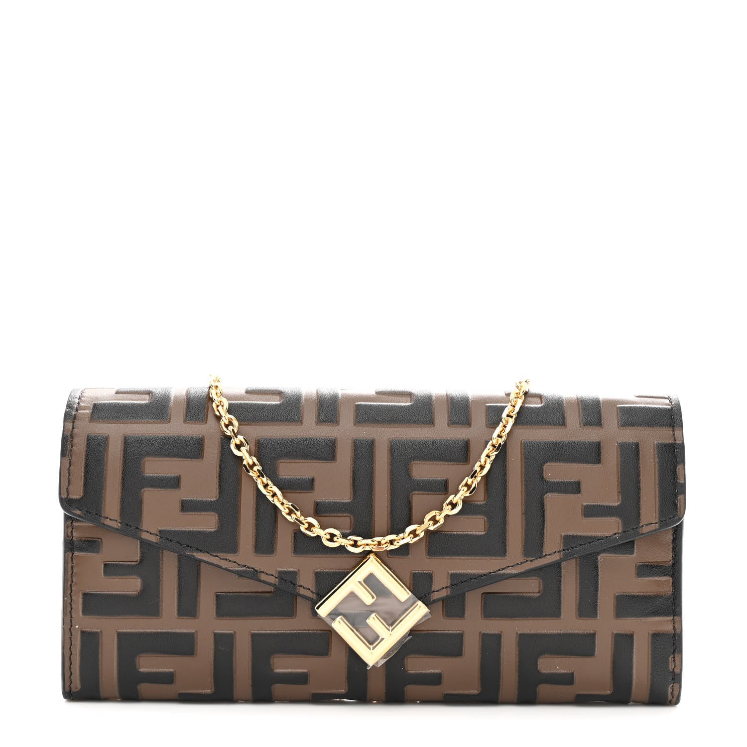 Fendi Vitello Soft F is Fendi Bi-Color FF 1974 Embossed